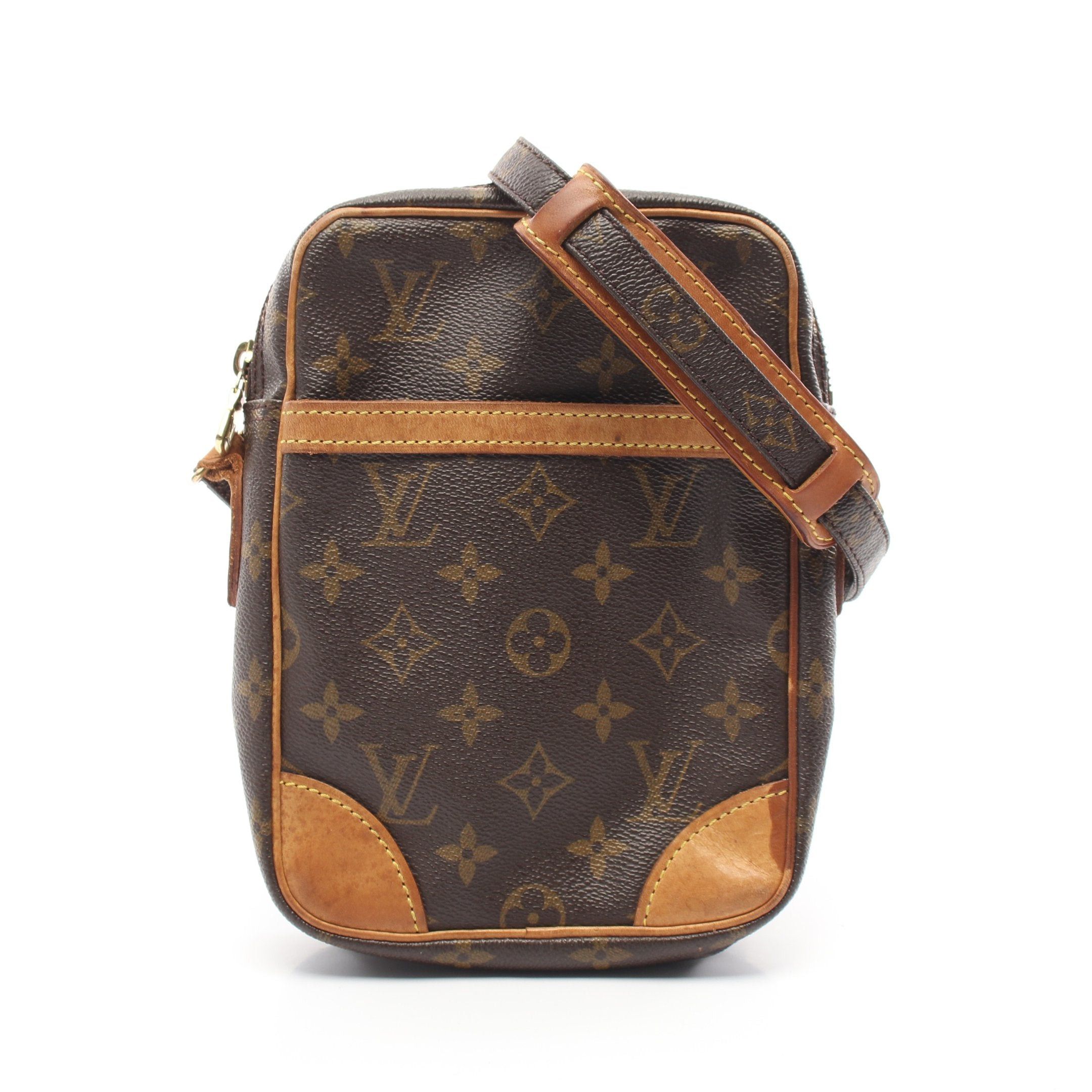 Louis Vuitton Louis Vuitton Danube Monogram Shoulder Bag Leather Brown Size ONE SIZE - 1 Thumbnail