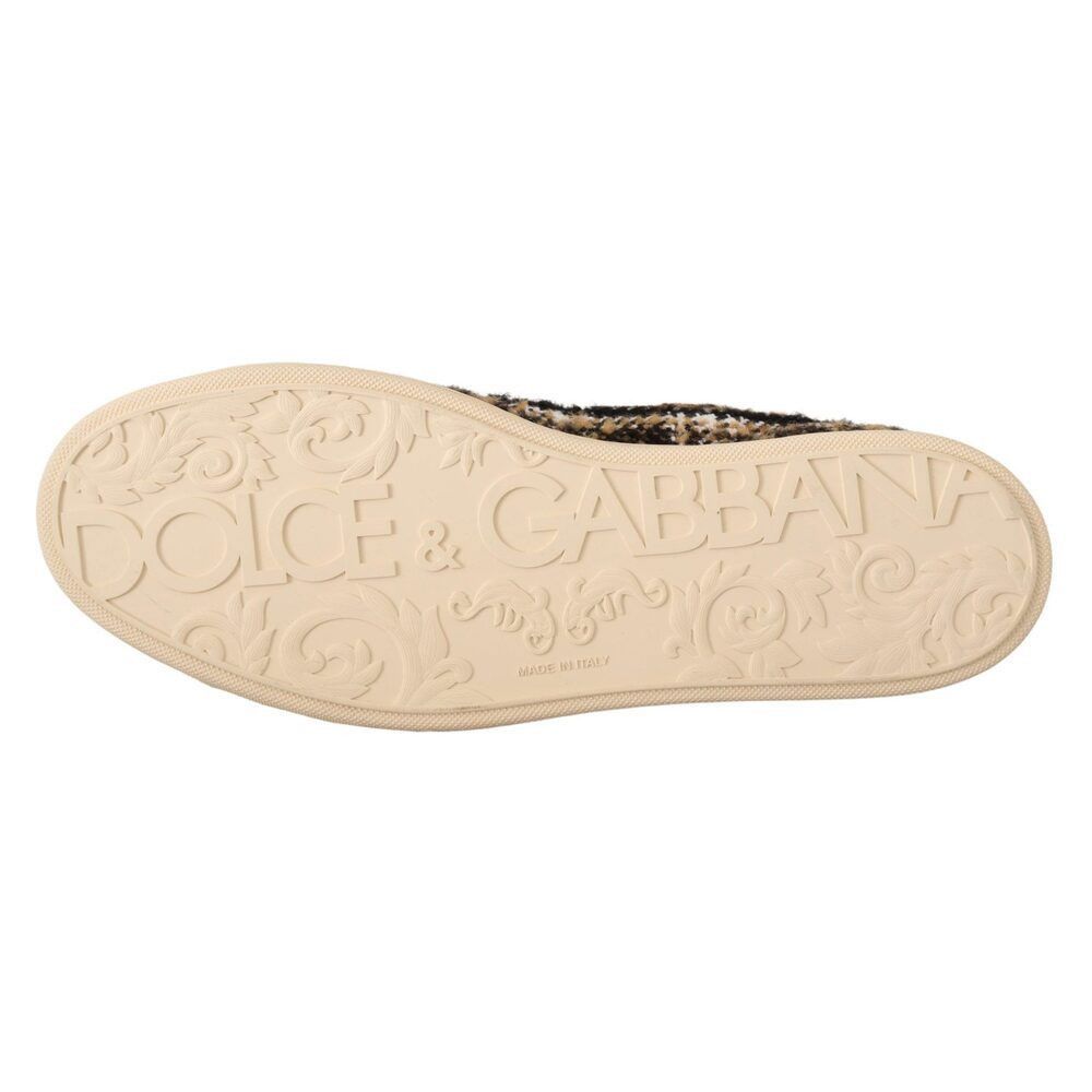 Dolce & Gabbana Dolce & Gabbana Beige High Top Fashion Sneakers Size US 11 / EU 44 - 2 Thumbnail