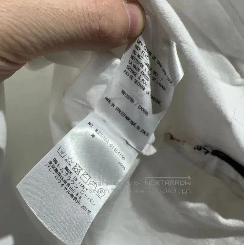 Thom Browne Thom Browne White Cotton Blend Women’s T-Shirt . Size XXS / US 00 / IT 34 - 5 Thumbnail
