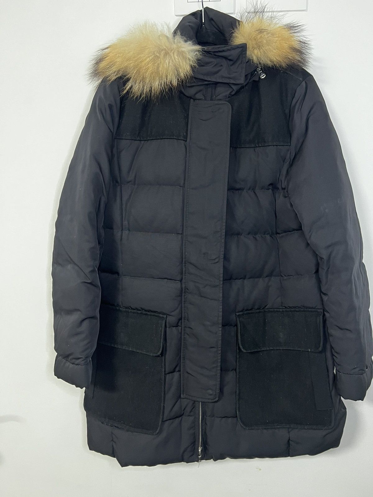 Max Mara Max mara nylon puffer parka black filled down L Size L / US 10 / IT 46 - 1 Thumbnail