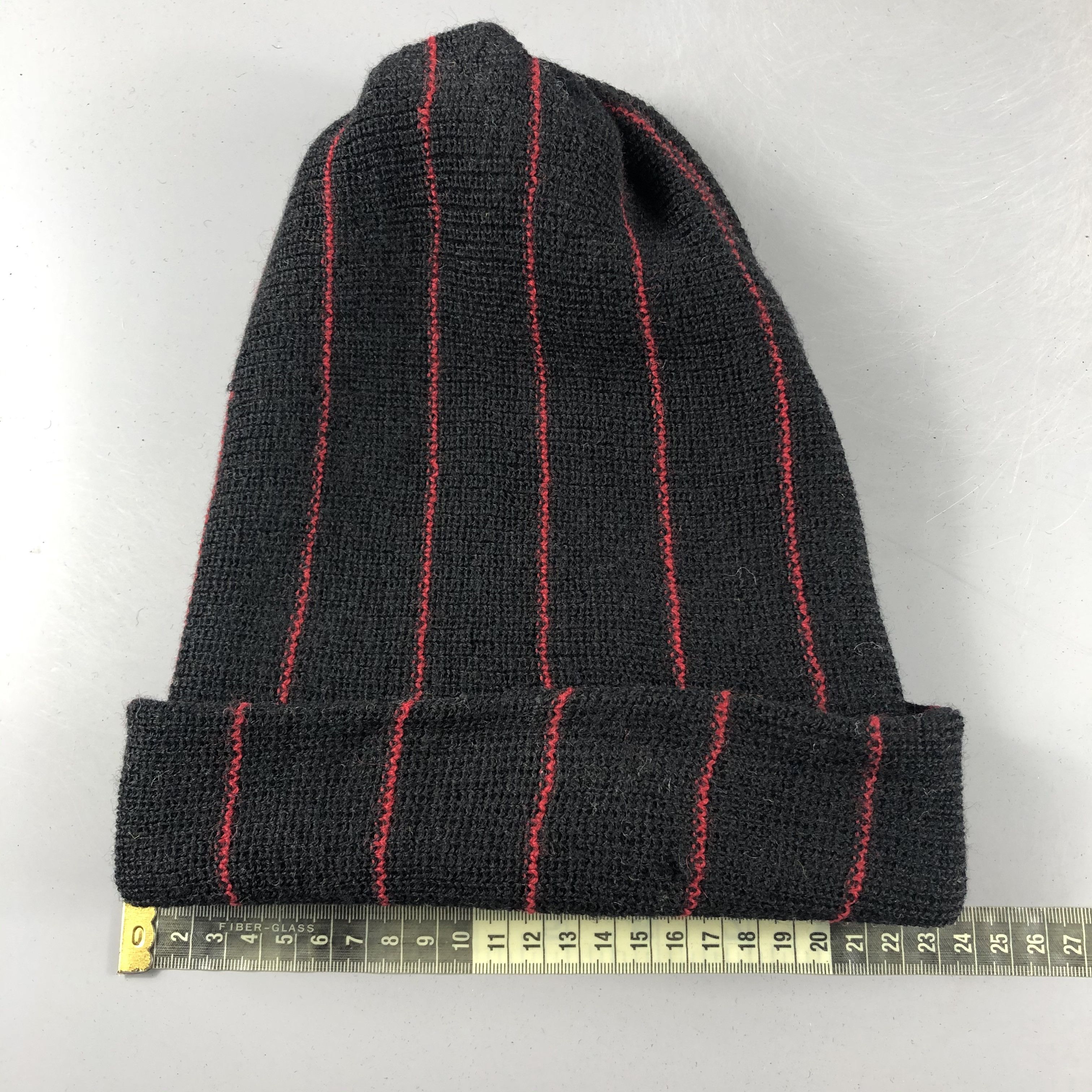 Japanese Brand × Vintage Unknown Stripe Minimalist Beanie Snow Hat Snow Cap -D018 Size ONE SIZE - 3 Thumbnail