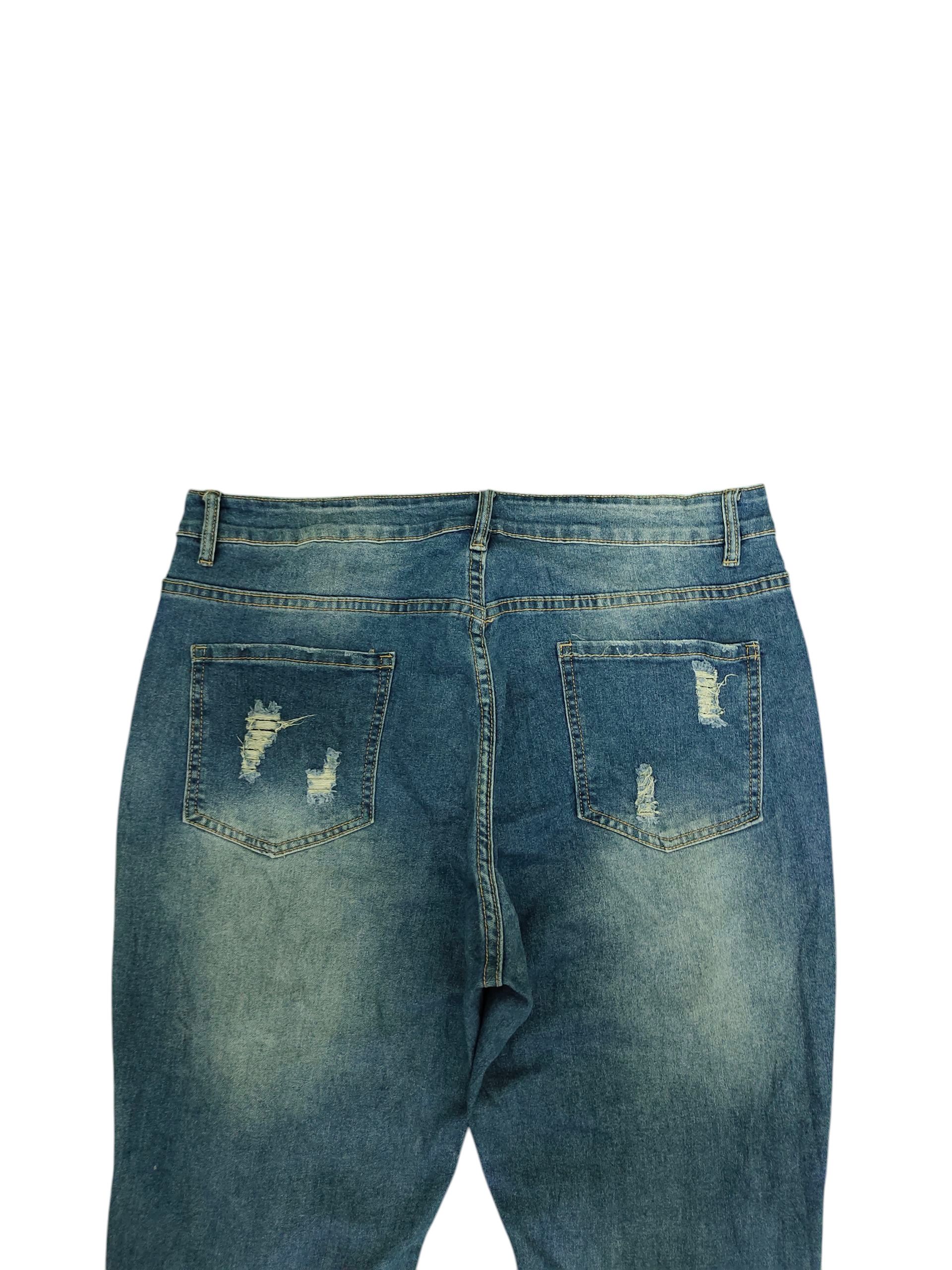 Comme des Garcons × Undercover Japanese Brand Skull Patchwork Distress Denim Jeans Size US 34 / EU 50 - 9 Thumbnail