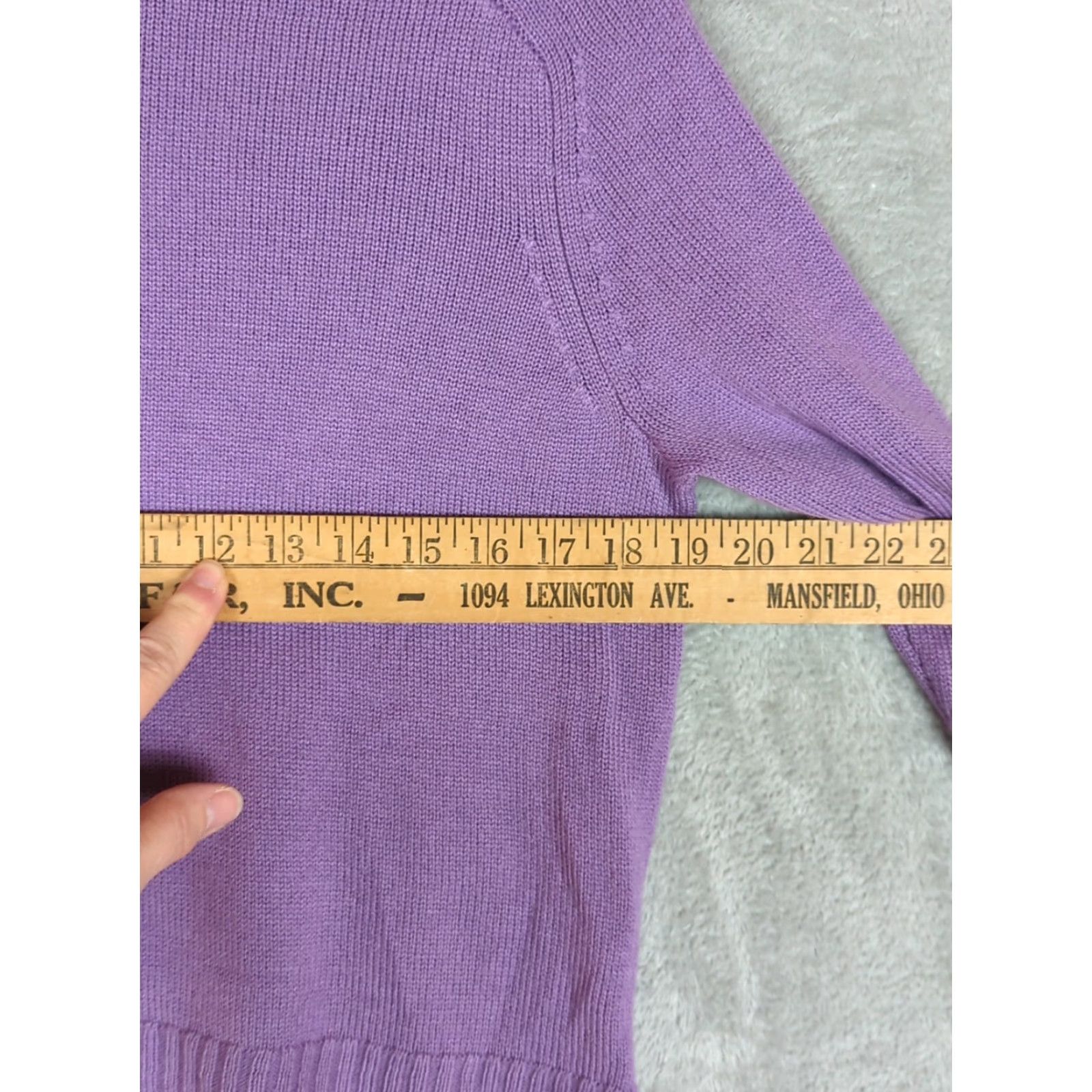 Nordstrom Nordstrom Wool Blend Funnel Neck Boxy Sweater XS Lavender/Purple Women Pullover Long Sleeve Cozy Winter Oversized Knit Pattern Solid) Size XS / US 0-2 / IT 36-38 - 7 Thumbnail