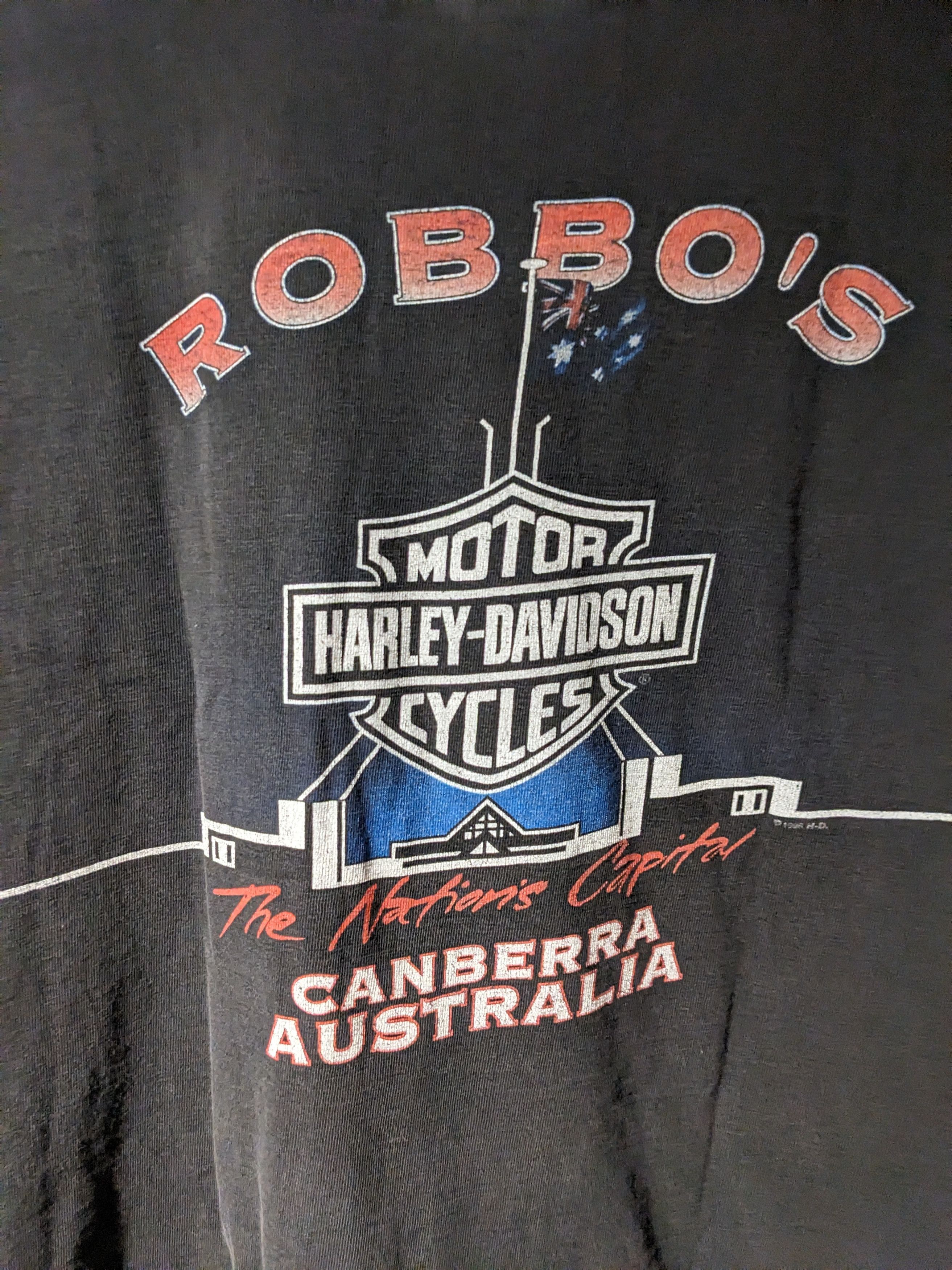 Harley Davidson × Vintage Vintage 1997 Harley Davidson Australia Kangaroo T-Shirt Size US XL / EU 56 / 4 - 6 Thumbnail