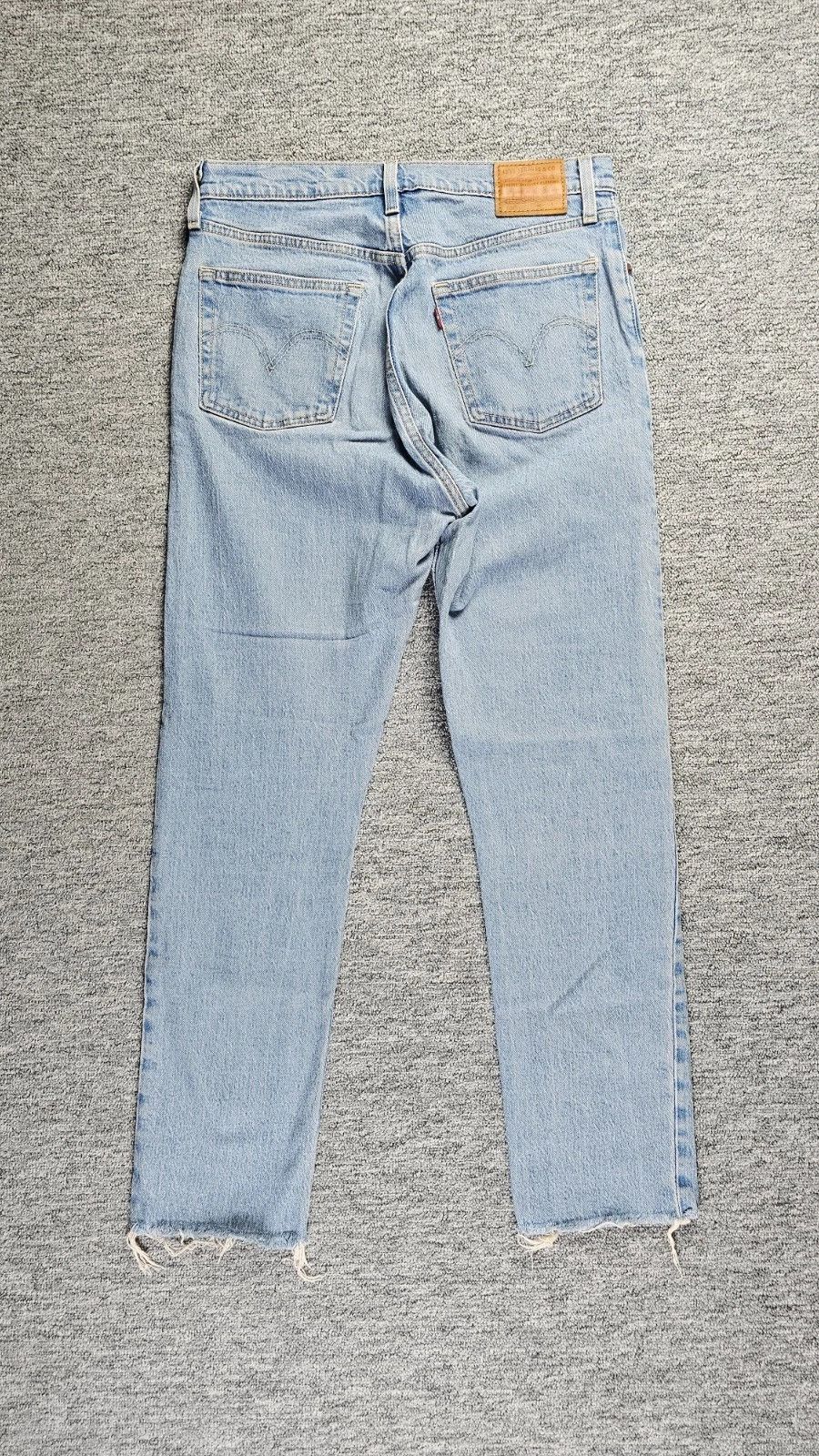 Levi's Levis Premium 501 Straight Jeans Women W29 L30 Light Wash Size 29" - 2 Thumbnail