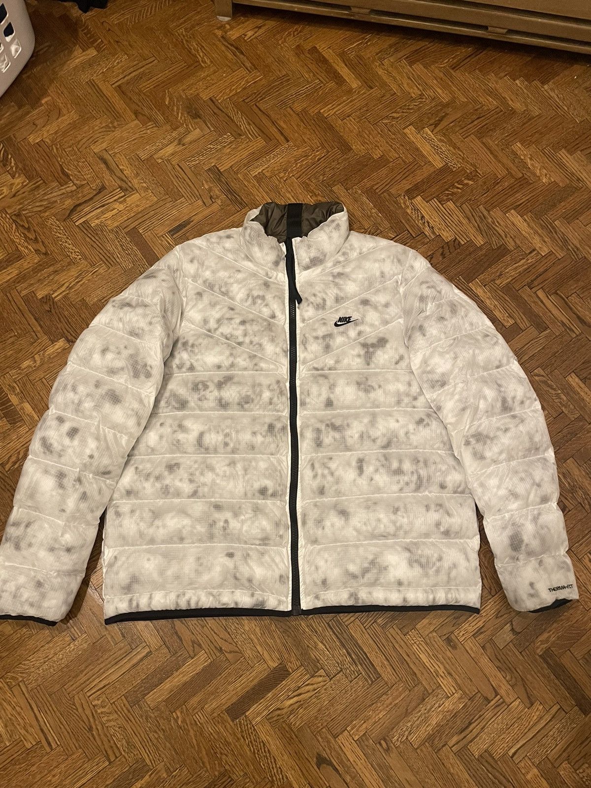 image of Nike Reversible Jacket in Brown/White, Men's (Size XL)