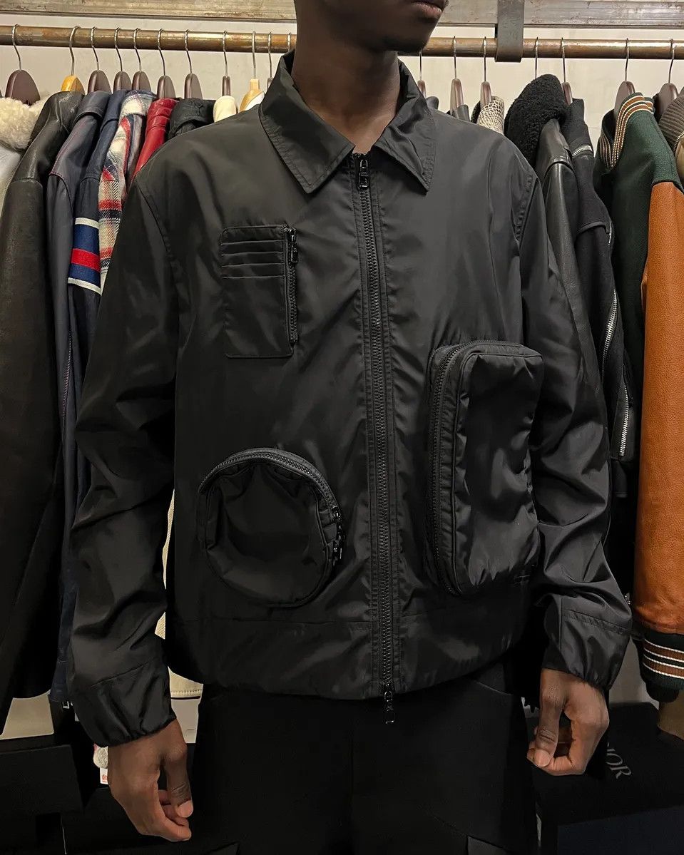 Louis Vuitton AW2020 Louis Vuitton Black Multi Pockets Nylon Jacket Size US M / EU 48-50 / 2 - 2 Thumbnail