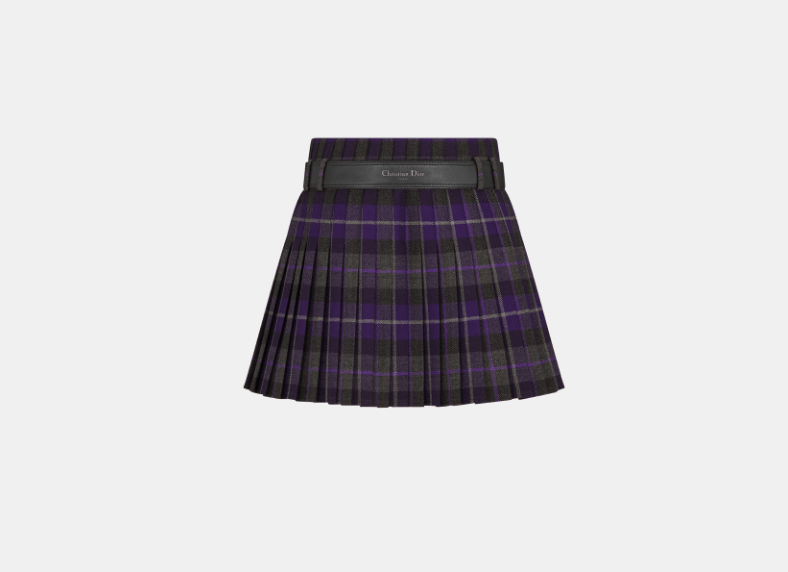 Dior o1w1db10326 511J73 Kilt Short in Multicolor Size 27" / US 4 / IT 40 - 2 Thumbnail