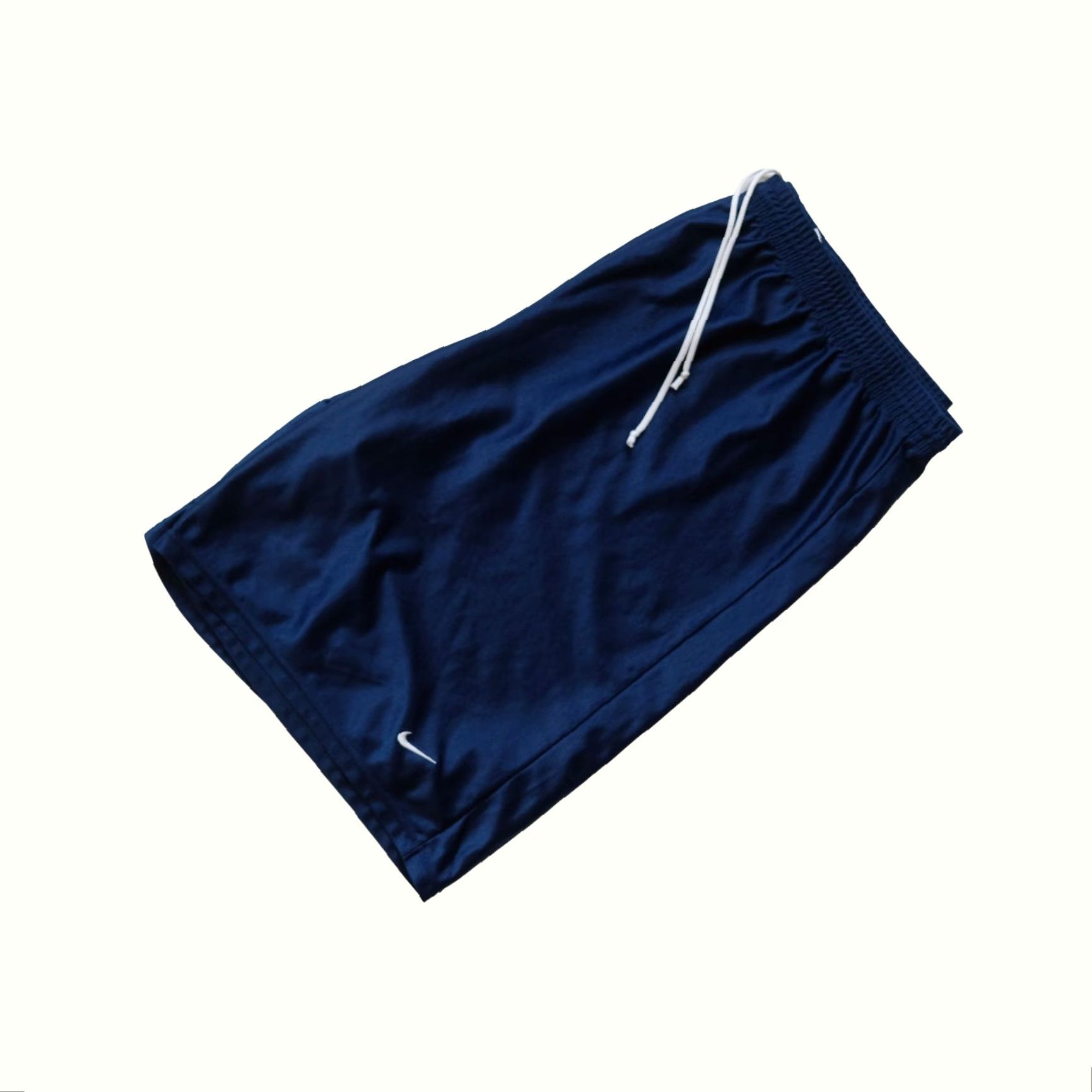 Nike VINTAGE Nike 90s Y2K Retro Mini Swoosh Basketball Satin 10" Shorts BLUE 2002 SZ 2XL Mens Size US 39 - 2 Thumbnail