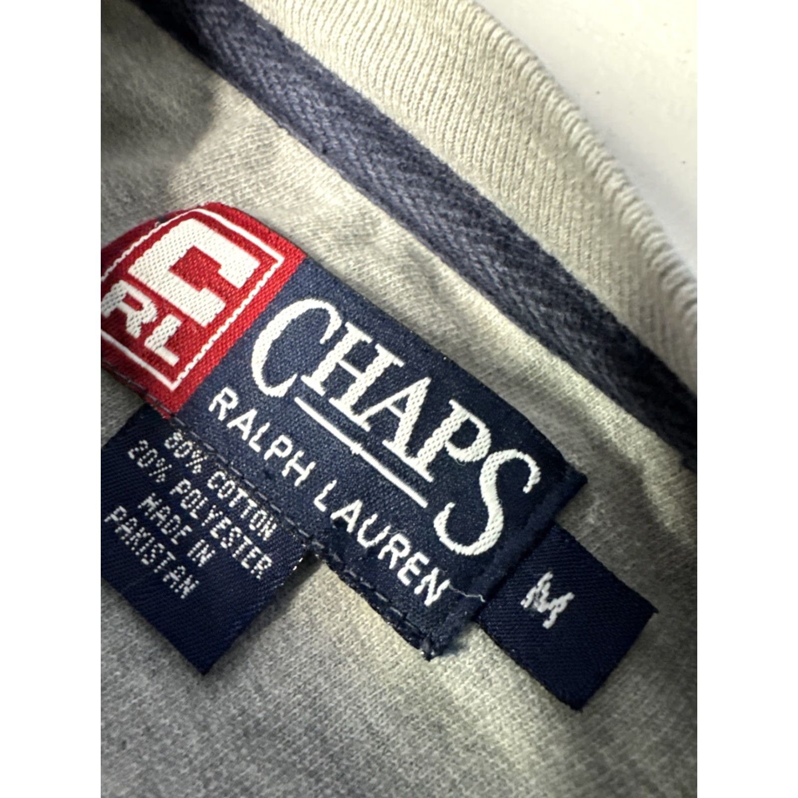 Chaps VINTAGE Chaps Ralph Lauren Crewneck Sweatshirt M Heather Gray Embroidered Mens Size US M / EU 48-50 / 2 - 4 Thumbnail