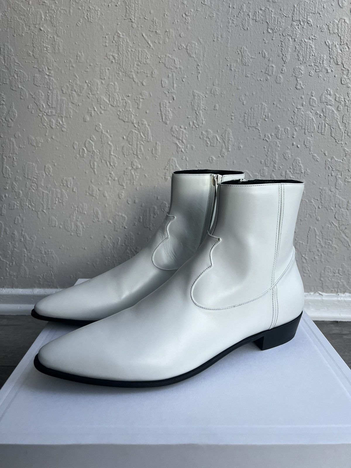 Celine Hedi Slimane Rare Brand NEW 2019SS HEDI Super Runway Western Ankle Boots Grailed