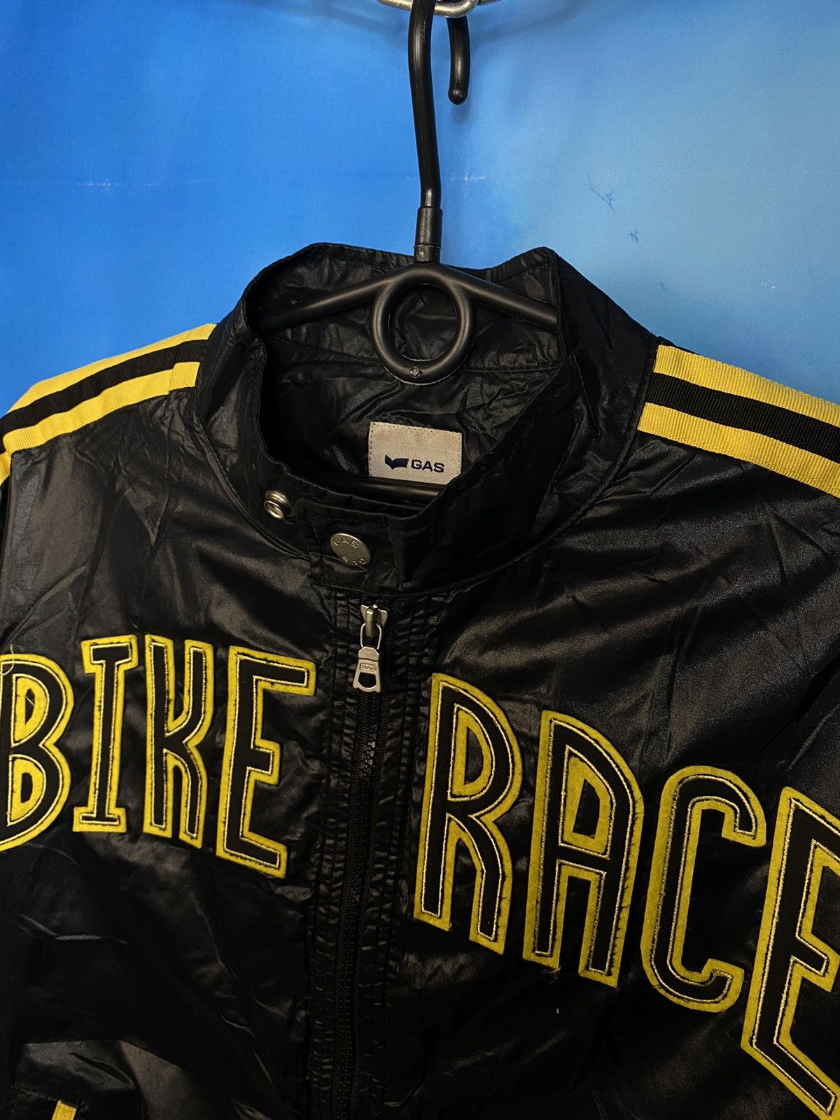 Honda × Vintage 💥 Gas x Honda bike racing nylon jacket y2k Size US L / EU 52-54 / 3 - 4 Thumbnail