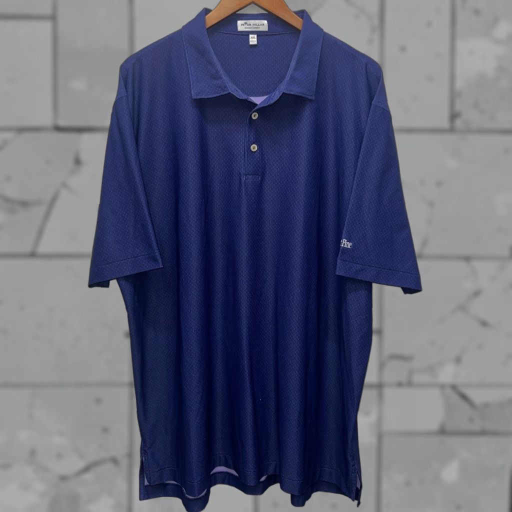 Peter Millar VINTAGE Peter Millar Summer Comfort Polo Shirt Mens XL Blue Size US XL / EU 56 / 4 - 1 Thumbnail