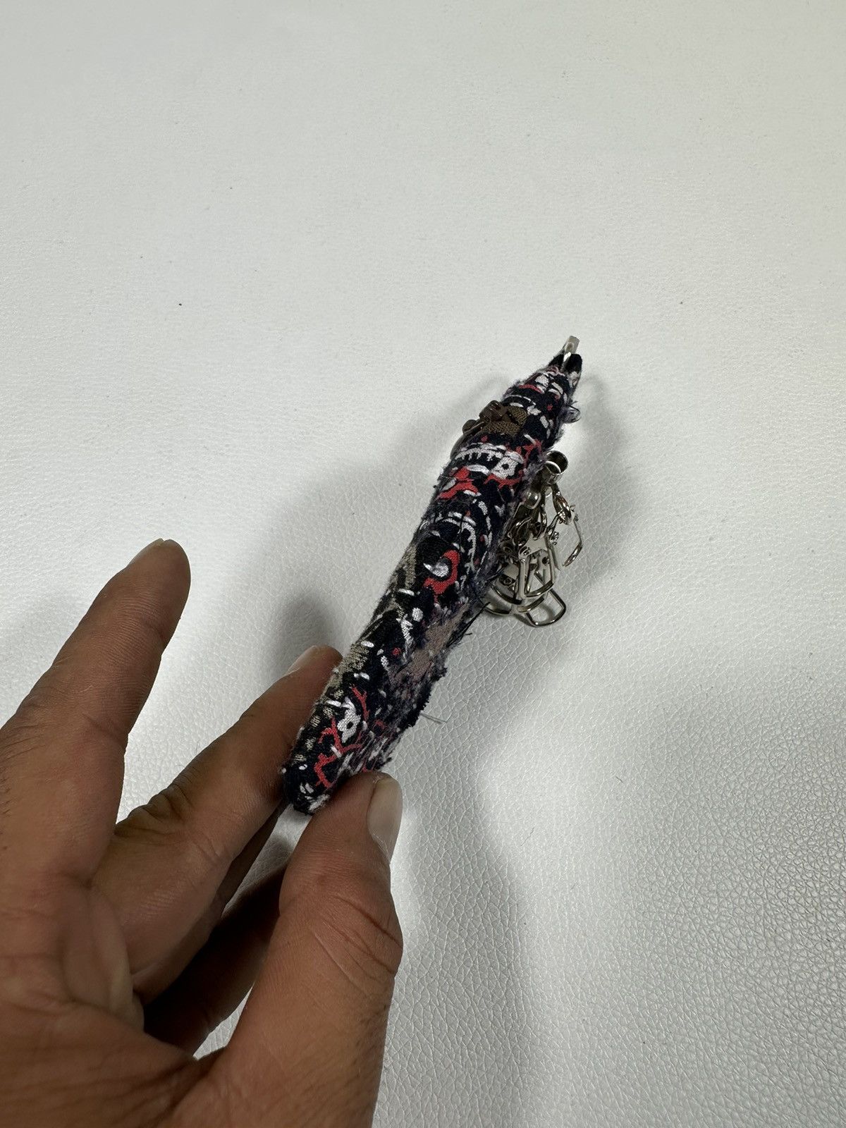 Other Custom Made Distressed Paisley Patchwork Keychain Wallet Size ONE SIZE - 6 Thumbnail