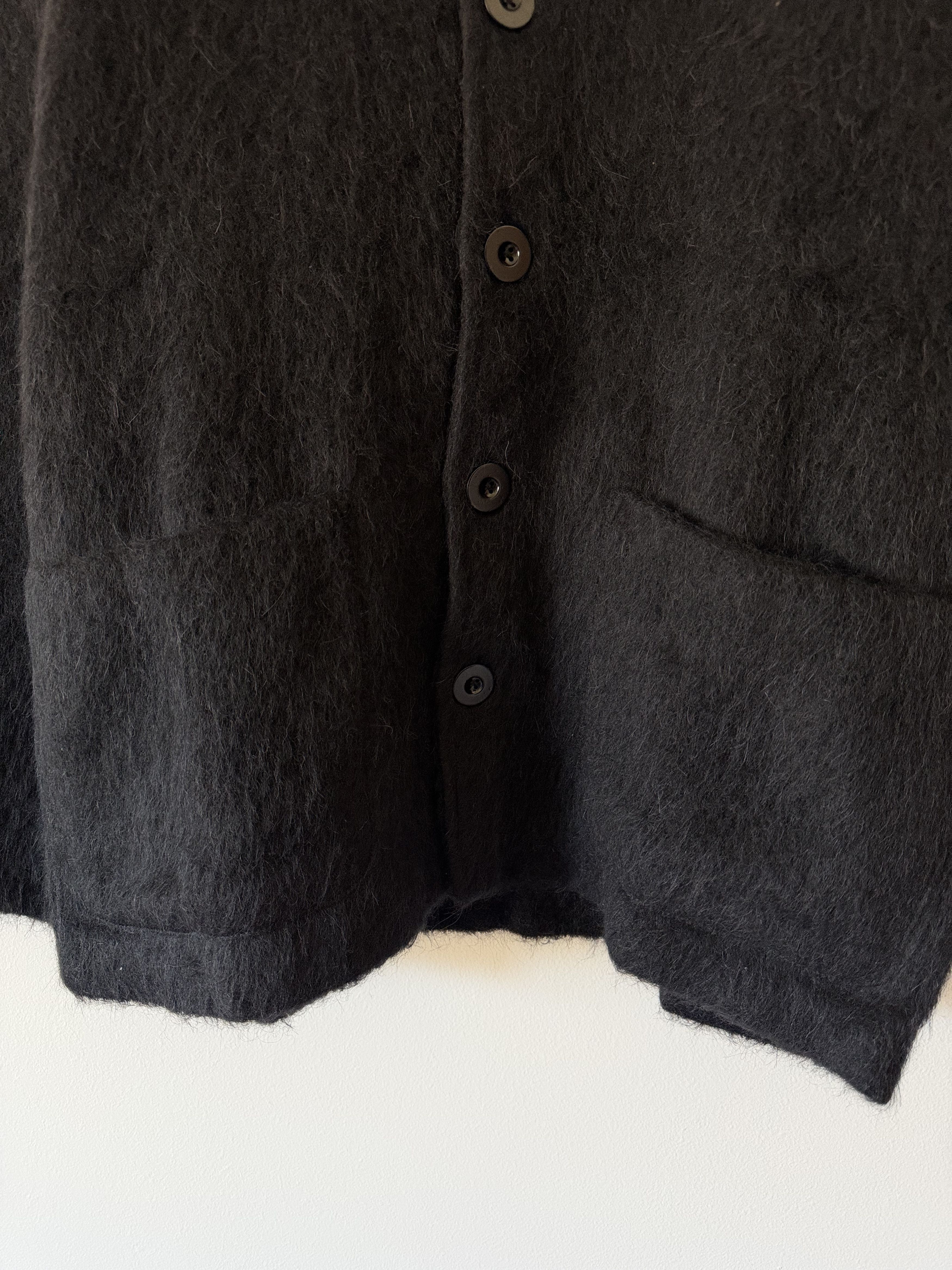 Our Legacy Our Legacy Mohair Cardigan in Black Size US XL / EU 56 / 4 - 3 Thumbnail