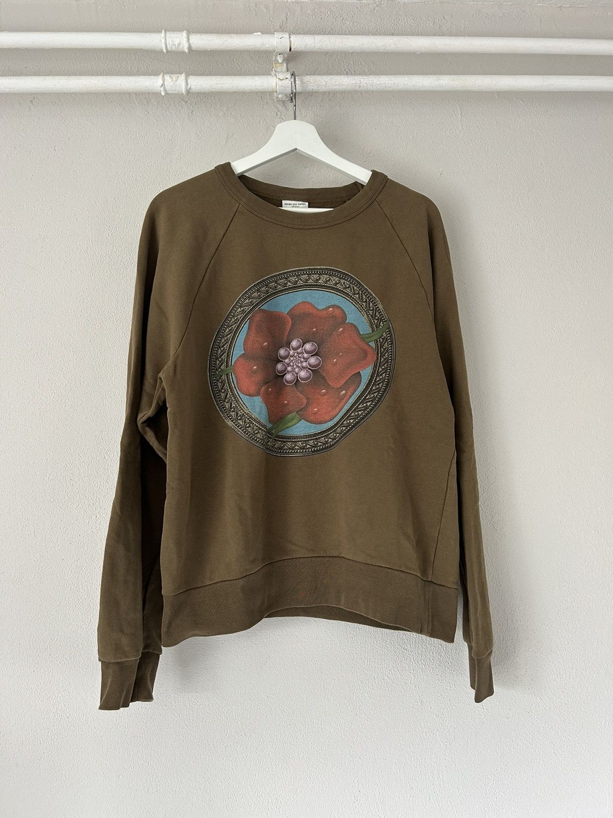 Dries Van Noten AW18 Flower Print Sweatshirt Size US M / EU 48-50 / 2 - 1 Thumbnail