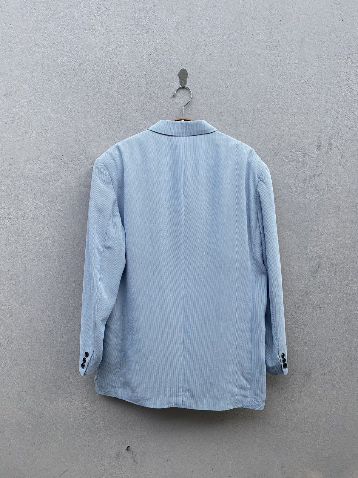 Christian Dior Monsieur Christian DIOR Monsieur Blue Pin Stripes Blazer Size 40L - 7 Thumbnail