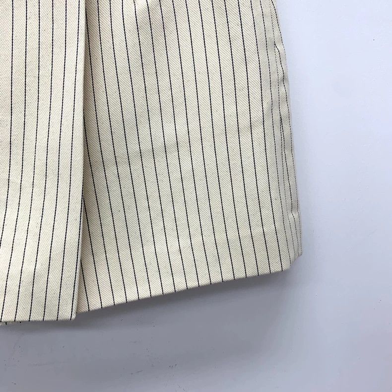 Dior Dior Beige striped cotton casual pants skirt Size 26" / US 2 / IT 38 - 4 Thumbnail