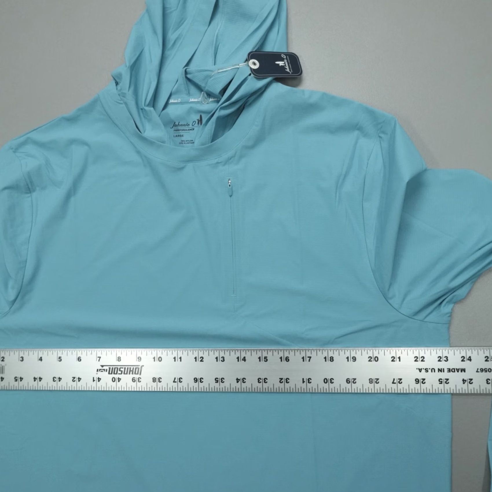 johnnie-O johnnie-O Hoodie Mens Size L Blue Breathable Lightweight Logo Performance Pullover Sports Size US M / EU 48-50 / 2 - 6 Thumbnail