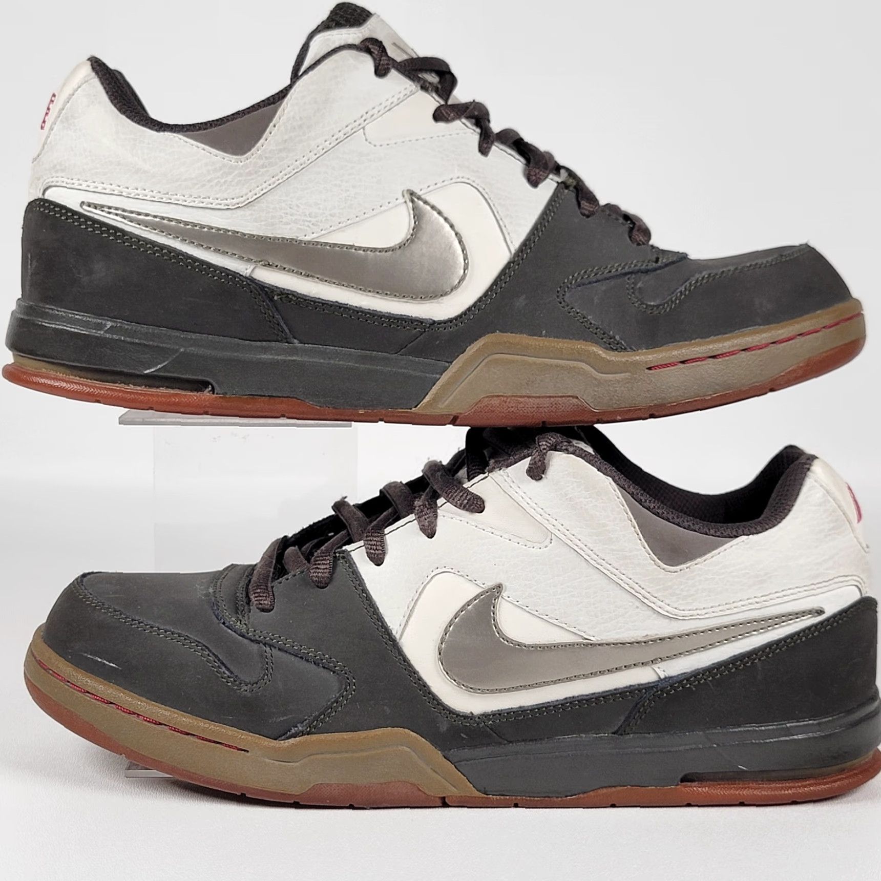 Nike Nike Air Zoom Sneakers Mens 10US 44EU Black Gray White 330941-101 2008 Casual Activewear Size US 9 / EU 42 - 5 Thumbnail