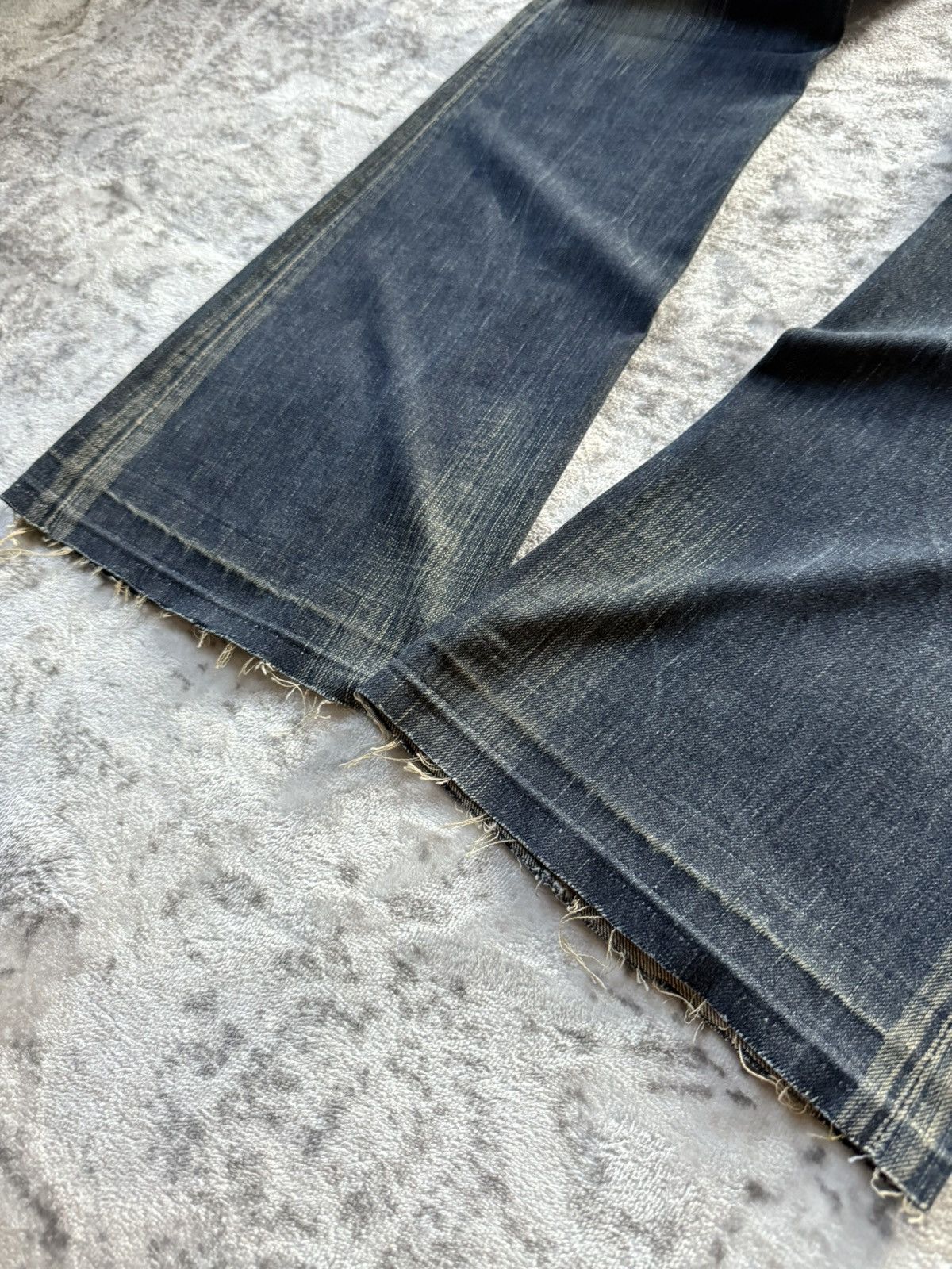 If Six Was Nine Edwin Japan 503 Studded Mud Wash Spiral Flared Jeans Size US 28 / EU 44 - 10 Thumbnail