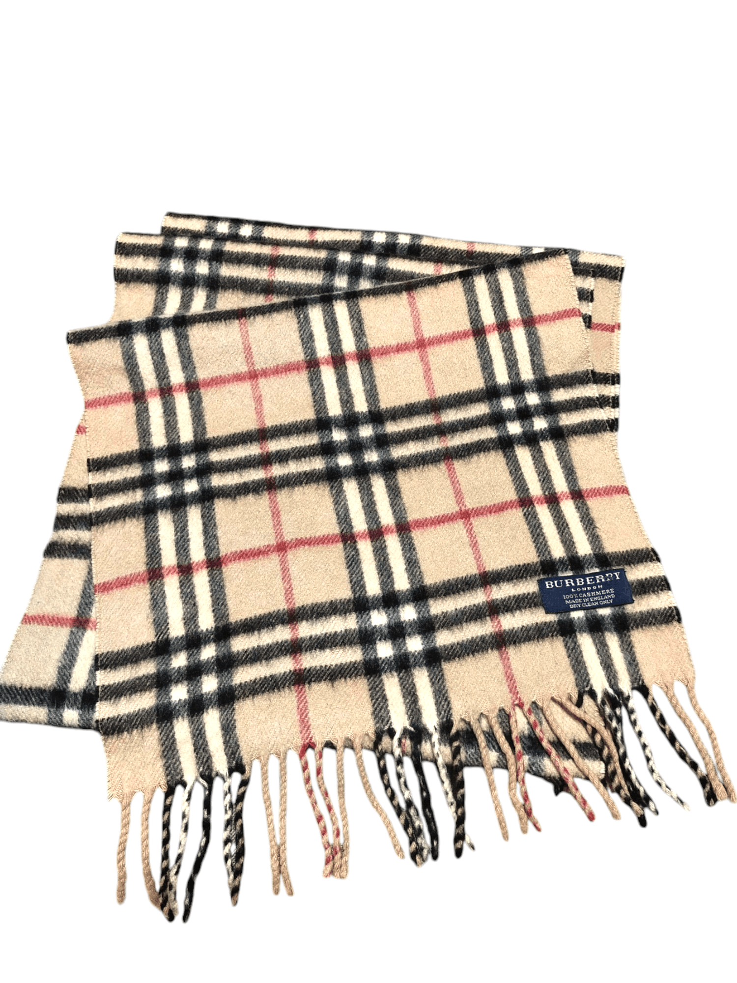 Classic Vintage Burberry Cashmere Scarf