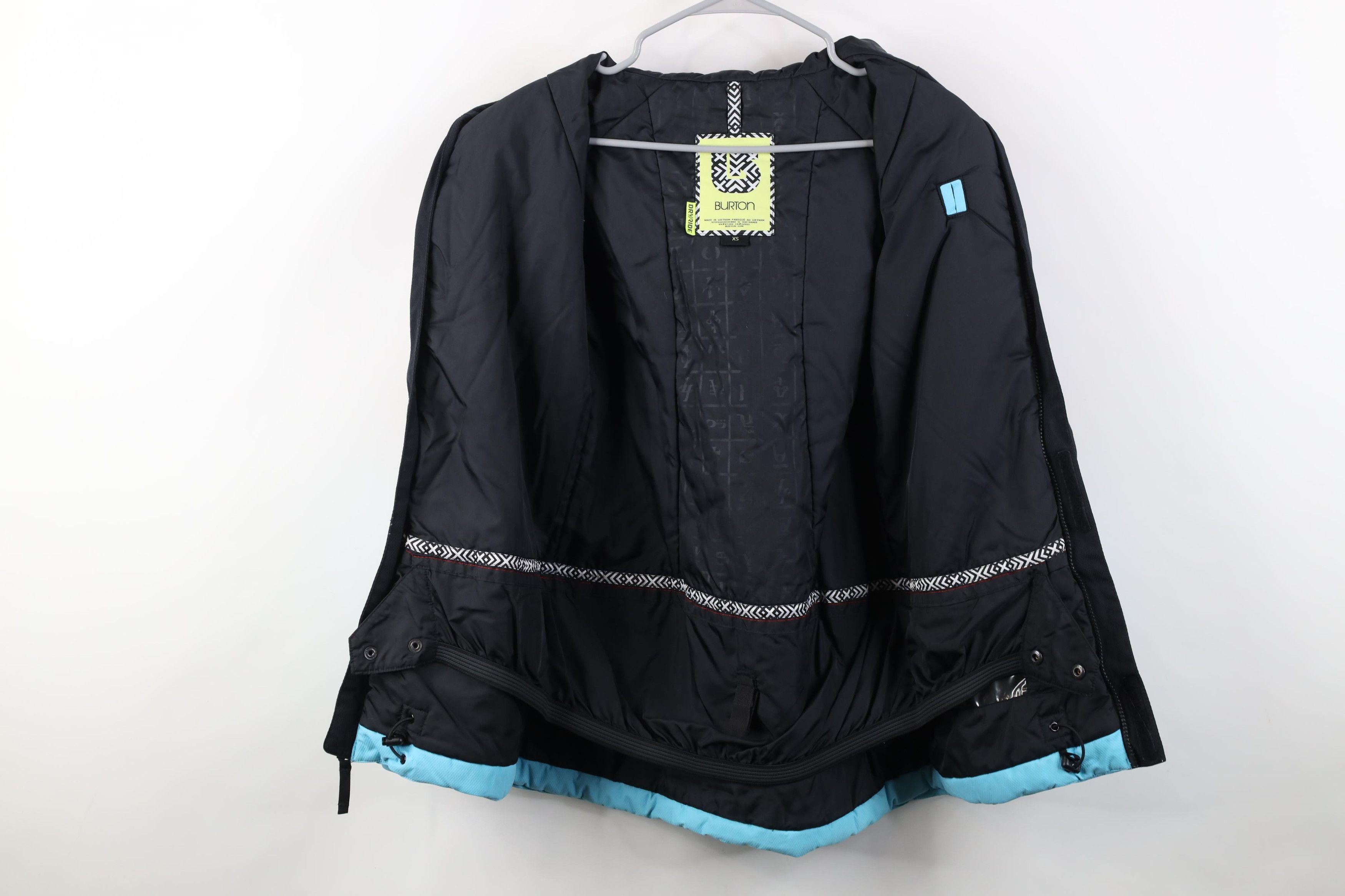 Burton Burton DryRide Spell Out Color Block Hooded Snowboard Jacket Size XS / US 0-2 / IT 36-38 - 9 Thumbnail