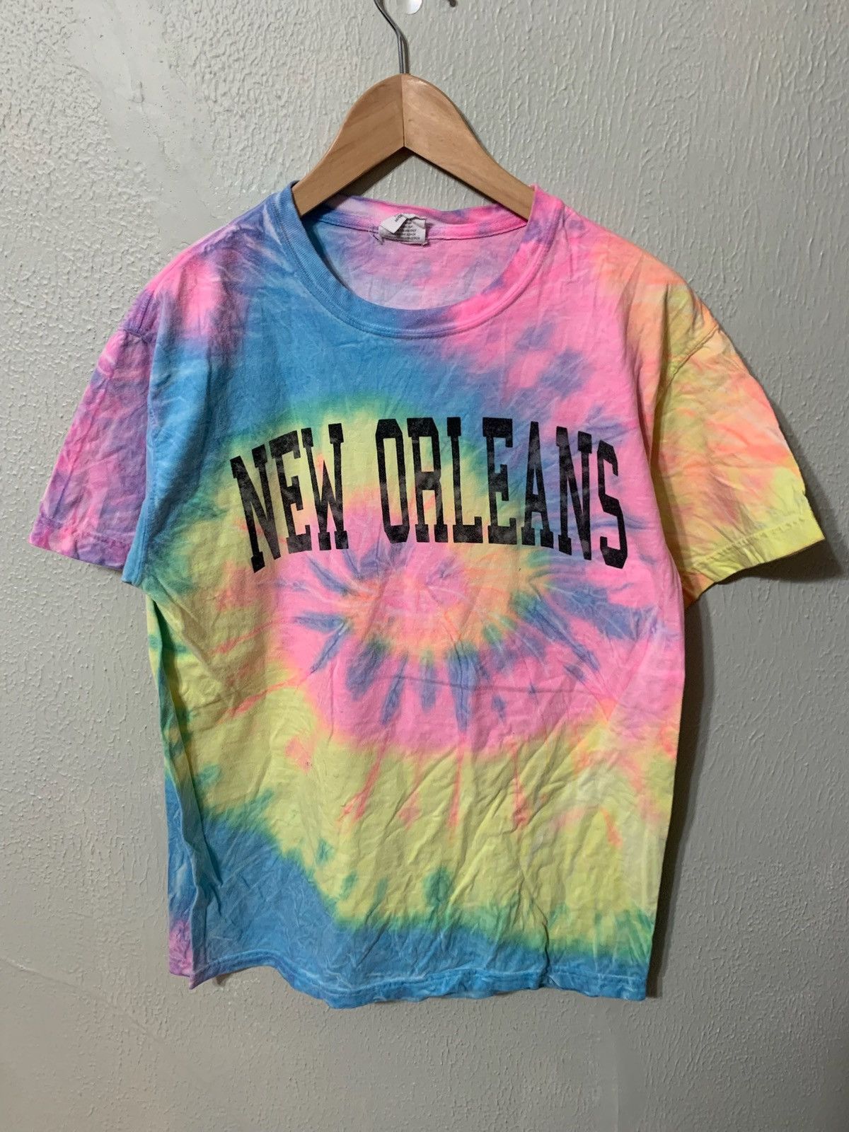 Vintage Vintage Tie Dye Swirl New Orleans Tee Size US M / EU 48-50 / 2 - 1 Thumbnail