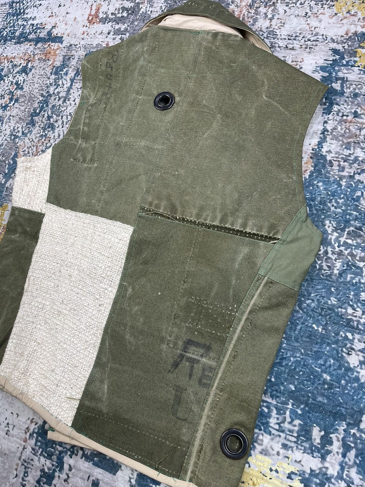 If Six Was Nine Macaronic Japan Upcycle Reconstruction Double Collar Size US M / EU 48-50 / 2 - 6 Thumbnail