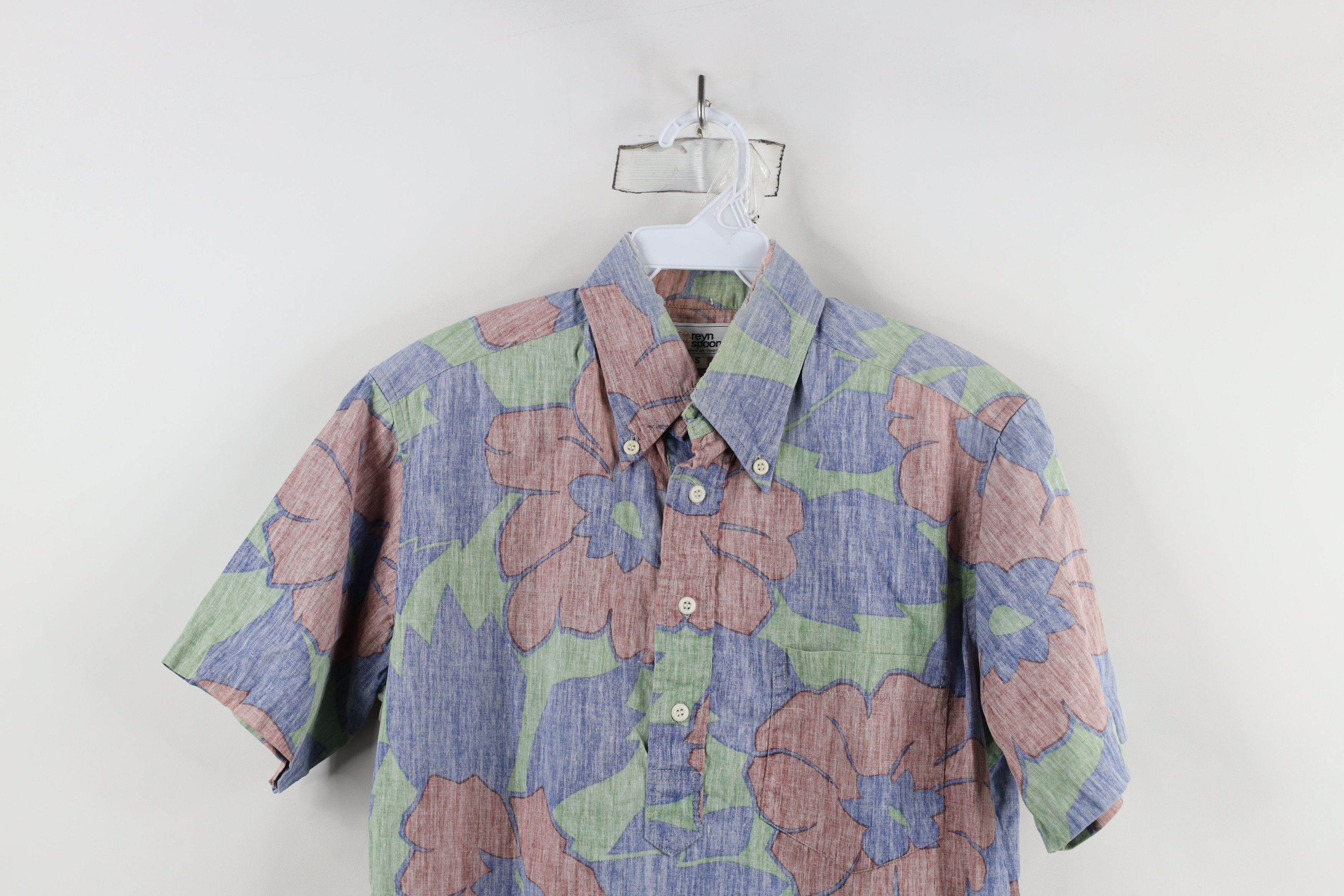 Vintage Vintage 90s Reyn Spooner Flower Button Down Polo Shirt USA Size US S / EU 44-46 / 1 - 2 Thumbnail