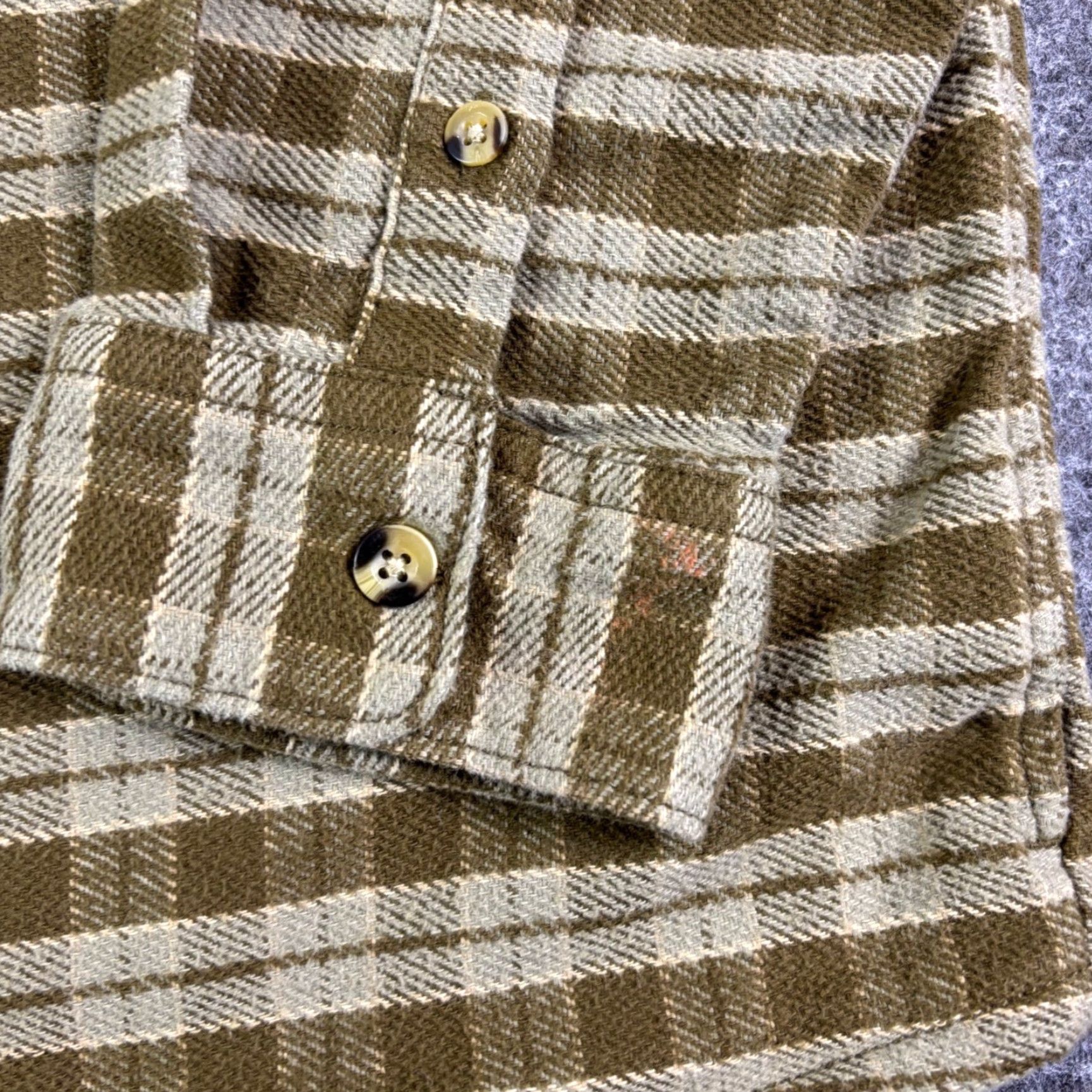 Lee VINTAGE Lee Workwear Plaid Flannel Button Up Shirt Men's XXL Brown Green 90s Mens Size US XXL / EU 58 / 5 - 6 Thumbnail