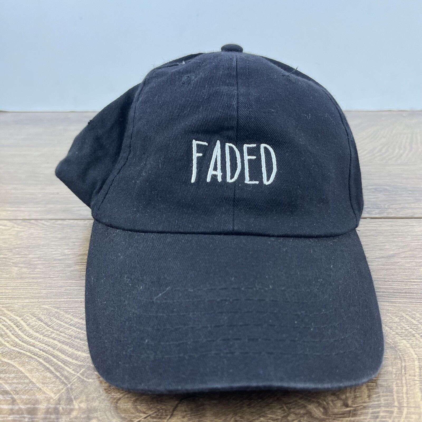Other Faded Hat Faded Baseball Hat Black Cap Adjustable Hat Black Size ONE SIZE - 1 Thumbnail