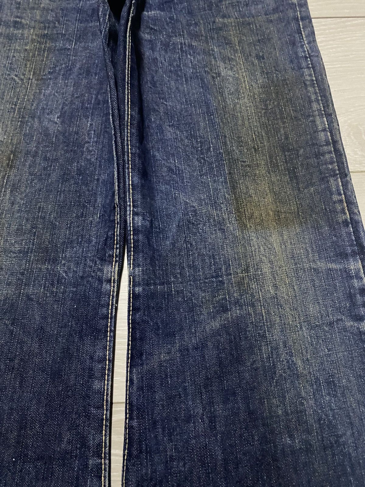 Edwin True Vintage Edwin USA Mud Wash Grunge Flare Jeans Size US 27 - 8 Thumbnail