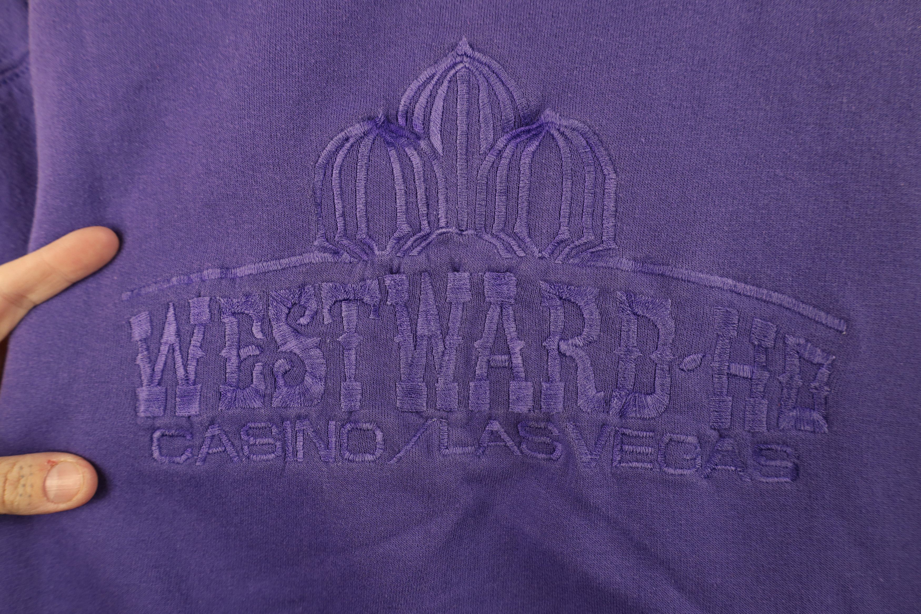 Vintage Vintage 90s Streetwear Westward Ho Casino Las Sweatshirt Size L / US 10 / IT 46 - 4 Thumbnail