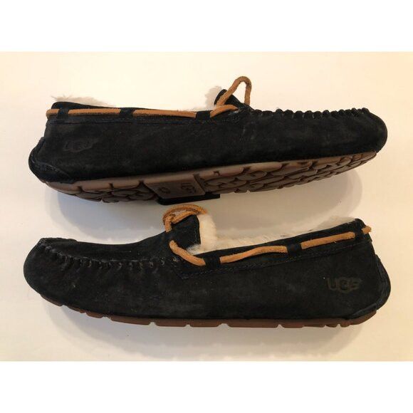 Ugg UGG women's suede shearling moccasin slippers 5612 size: 8 Size US 8 / IT 38 - 1 Thumbnail
