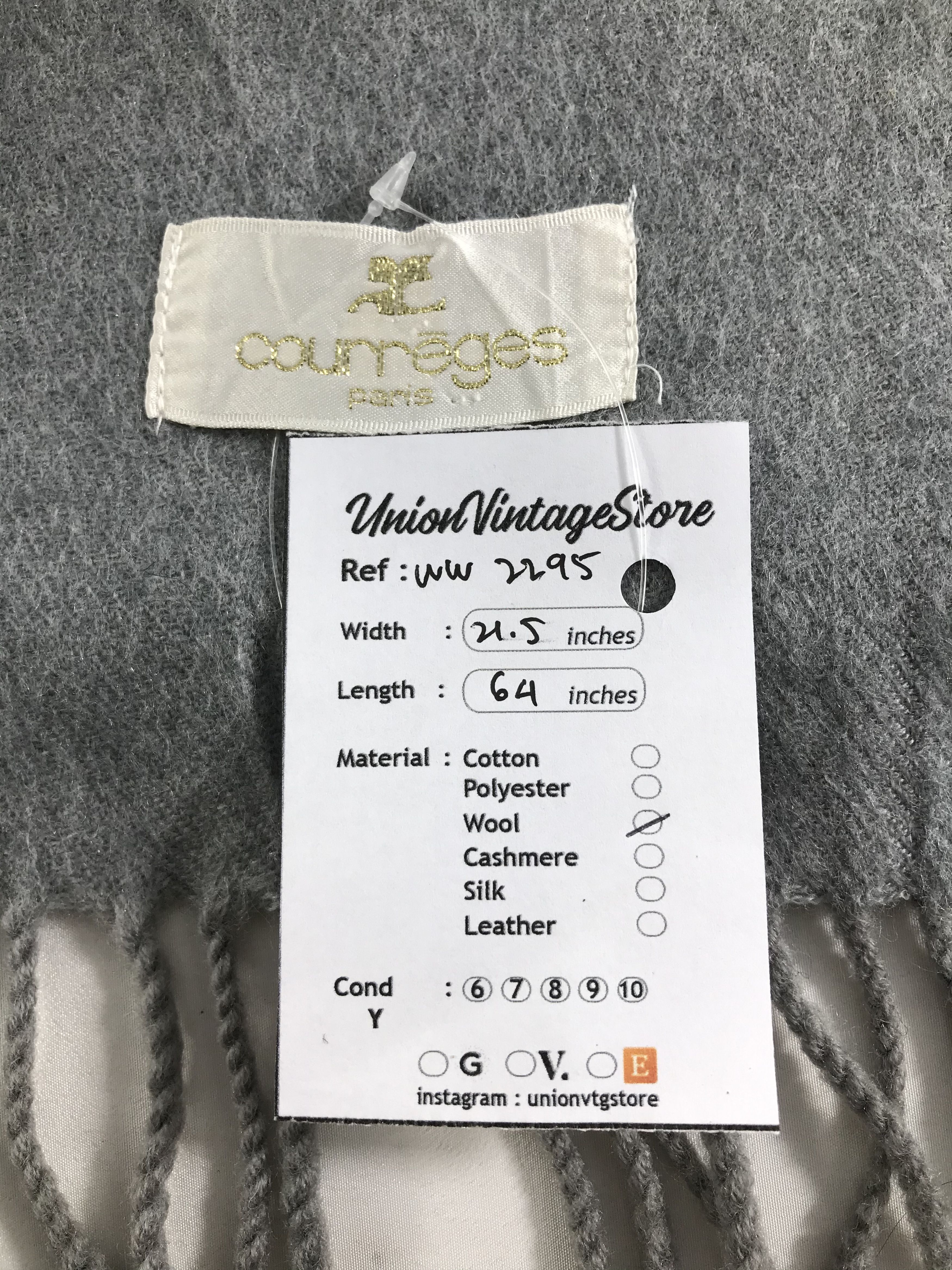 Courreges Courreges Homme Scarf / Muffler / Neckwear - WW2295 Size ONE SIZE - 6 Thumbnail