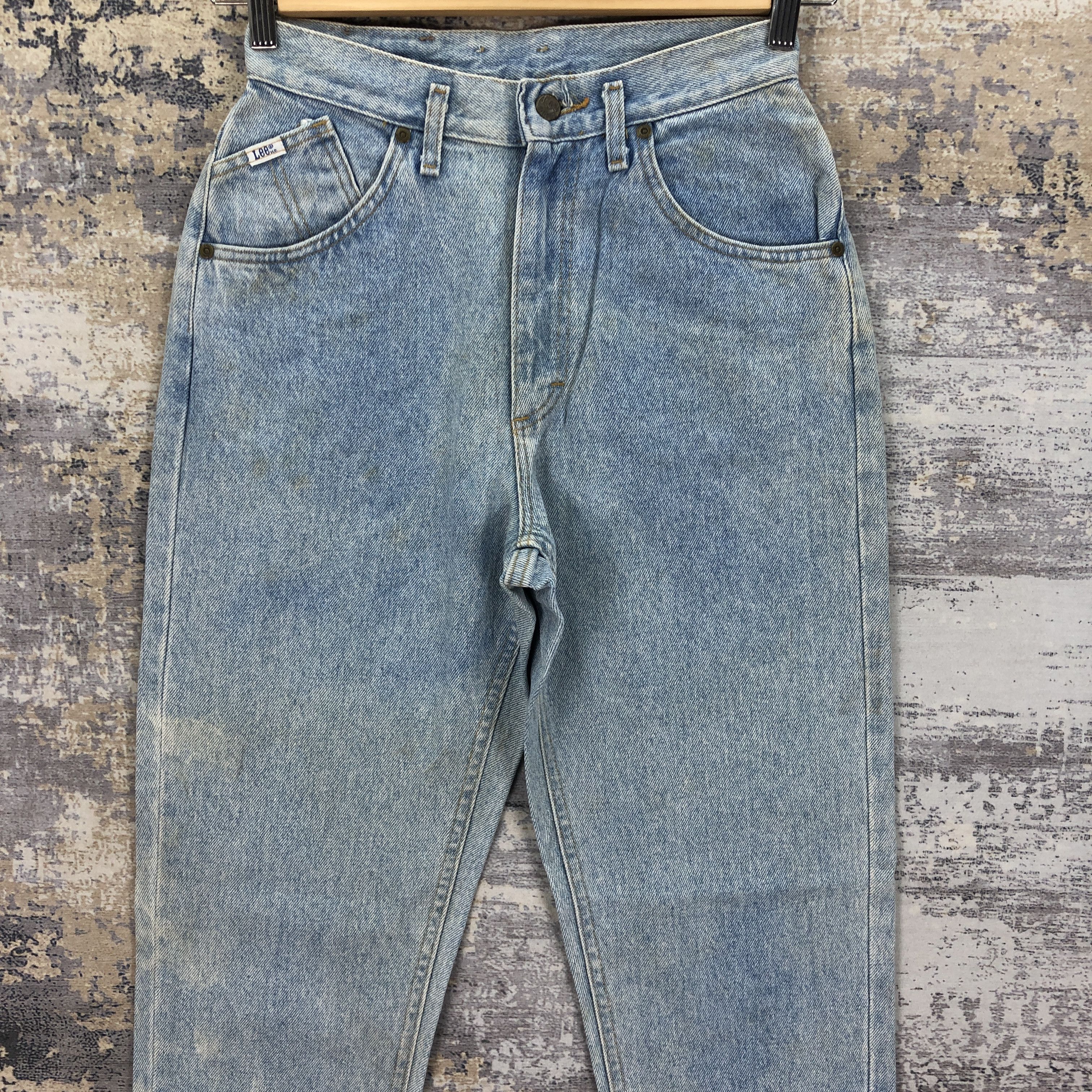 Lee Vintage 80s Lee Jeans Light Wash Lee Sun Faded Denim Size 24" / US 00 / IT 34 - 3 Thumbnail