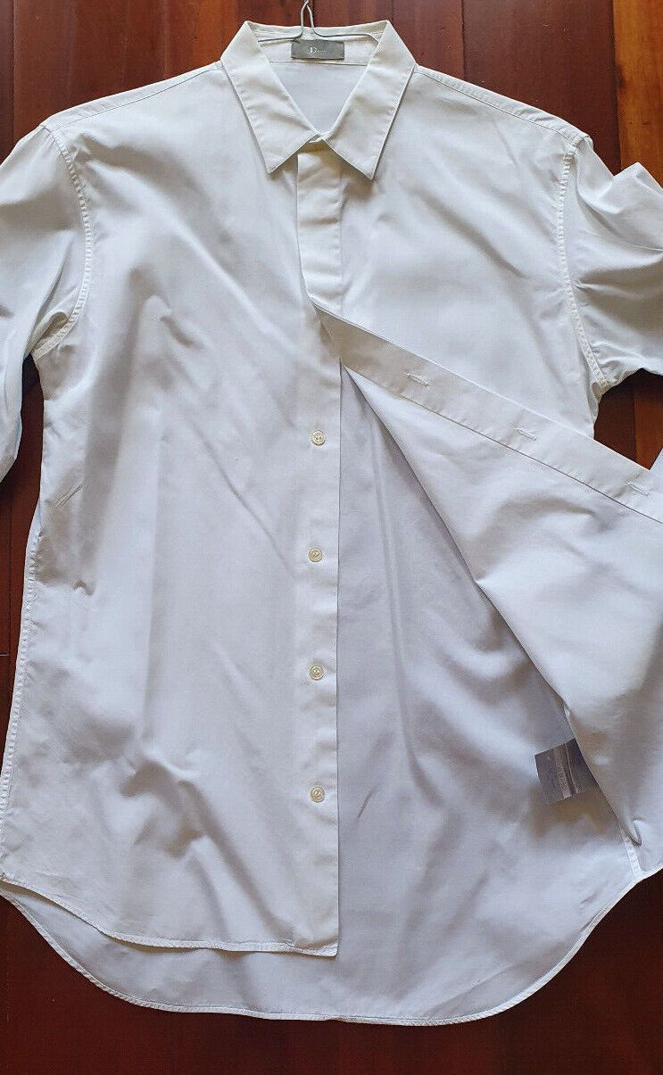 Dior Dior Shirt Sze 39/M-L/ /White/Cotton Size M / US 6-8 / IT 42-44 - 6 Thumbnail