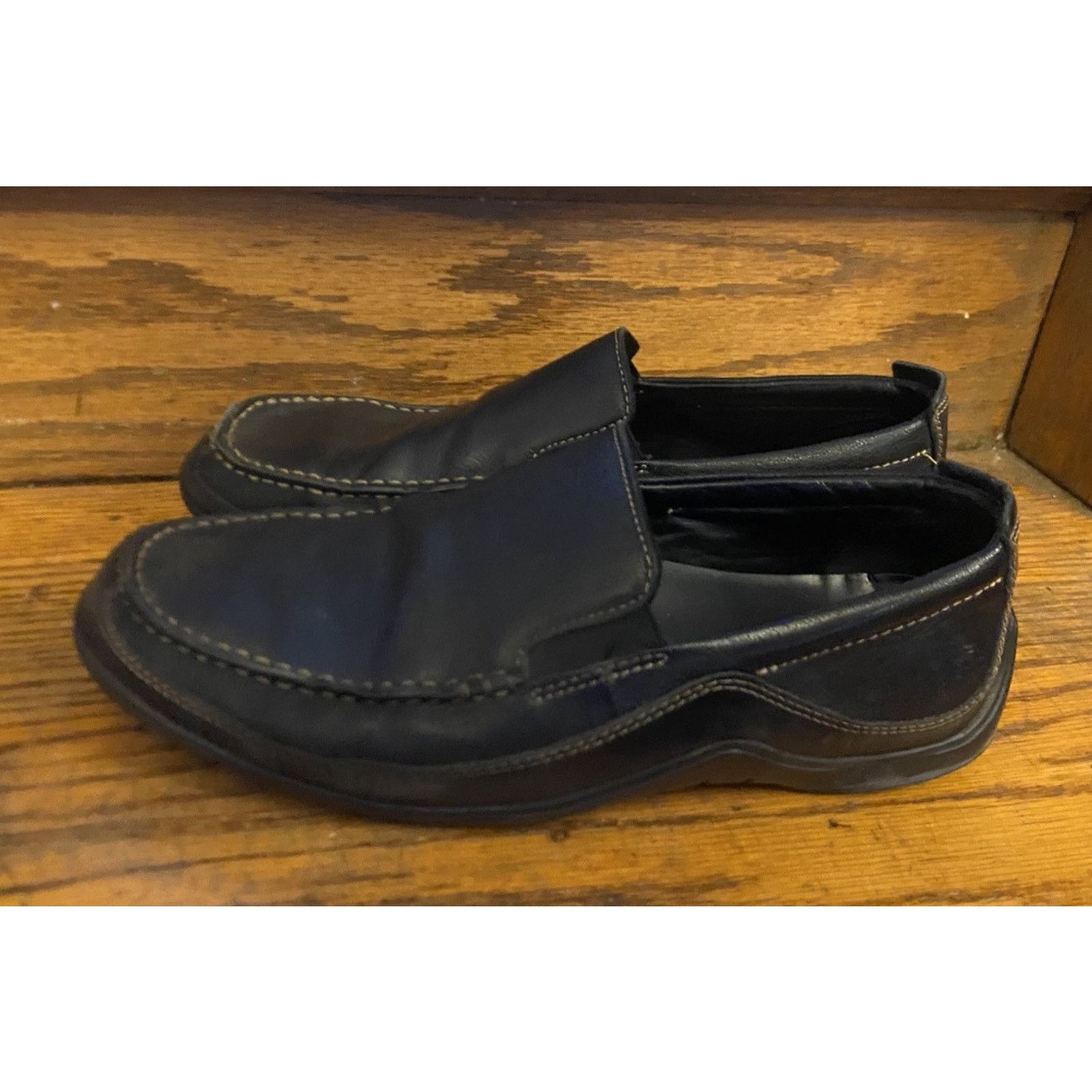 Cole Haan Cole Haan Black Slip on Soft Leather Loafers Mens 9.5 M Size US 9.5 / EU 42-43 - 2 Thumbnail