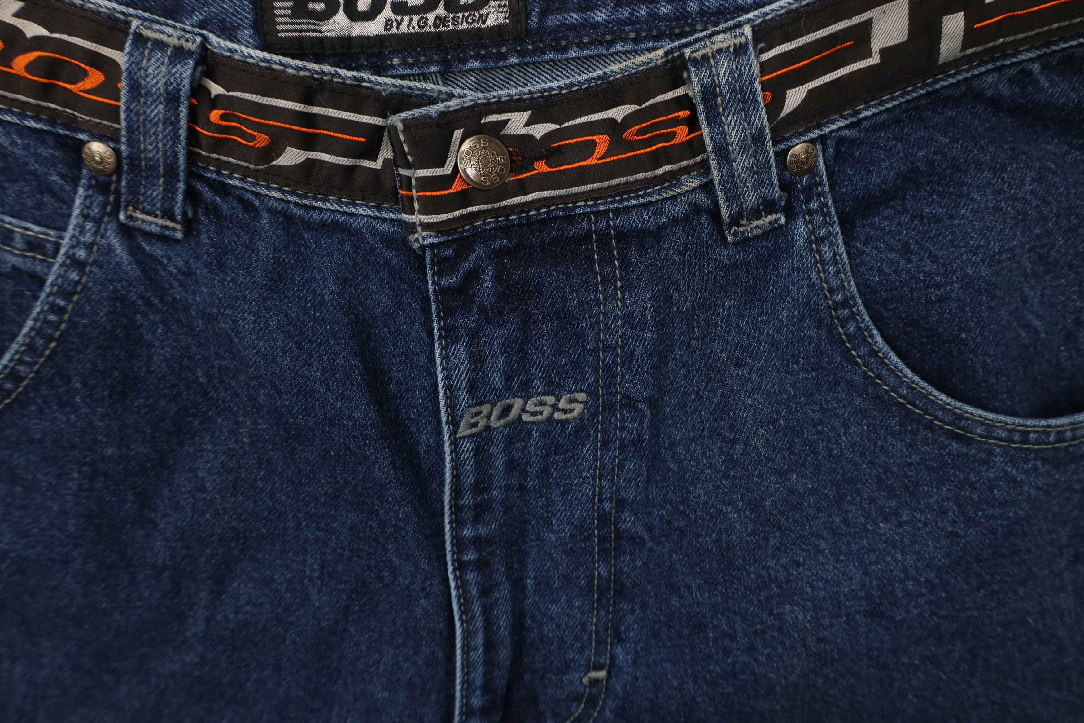 Vintage Deadstock Vintage 90s Boss Wide Leg Skateboard Denim Jeans Size US 36 / EU 52 - 6 Thumbnail