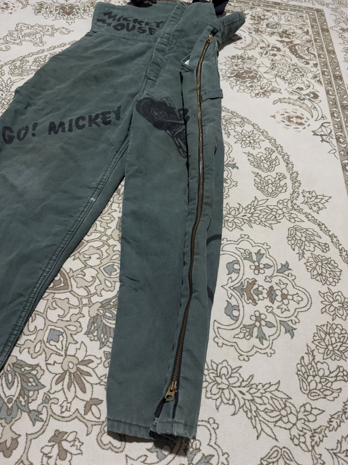 Mickey Mouse × Vintage 🇺🇸 Vtg Berne Apparel x Mickey Mouse Zipper Coverall Size US 36 / EU 52 - 8 Thumbnail