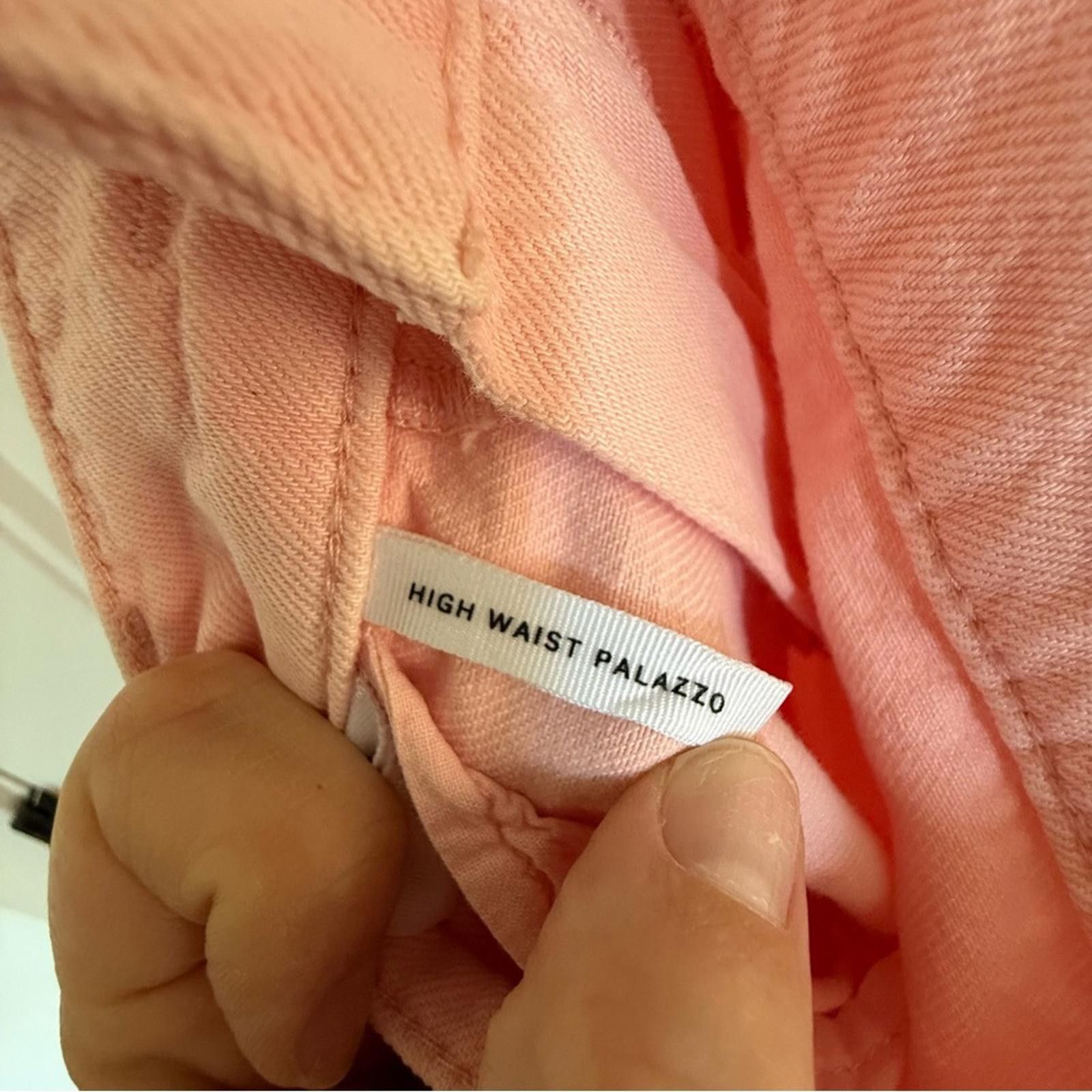Other LOFT Pink High Waist Palazzo Jeans Size 27" / US 4 / IT 40 - 3 Thumbnail