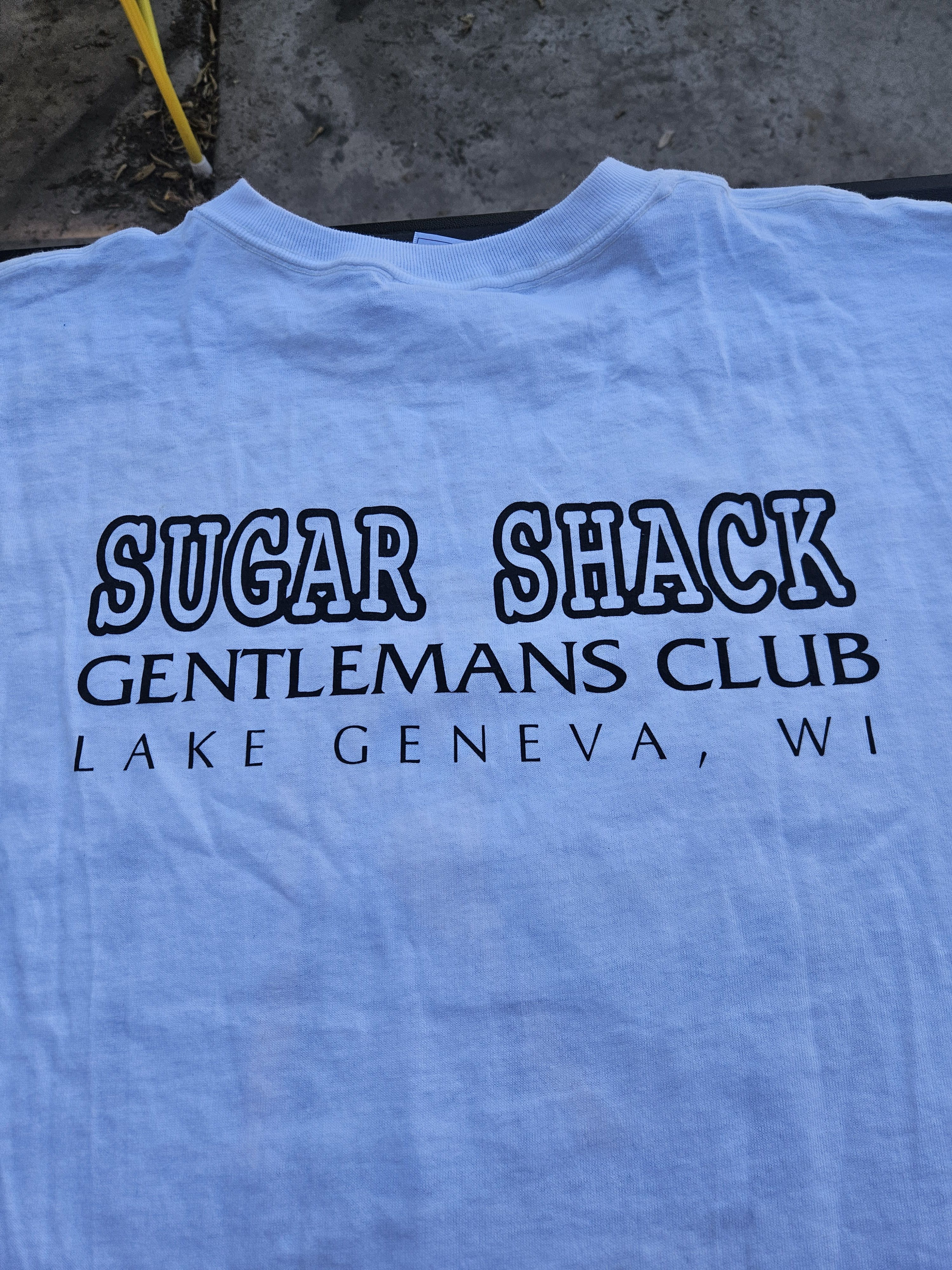 Fruit Of The Loom Sugar Shack Gentleman's Club Lake Geneve WI Vintage Tee Size US XL / EU 56 / 4 - 4 Thumbnail
