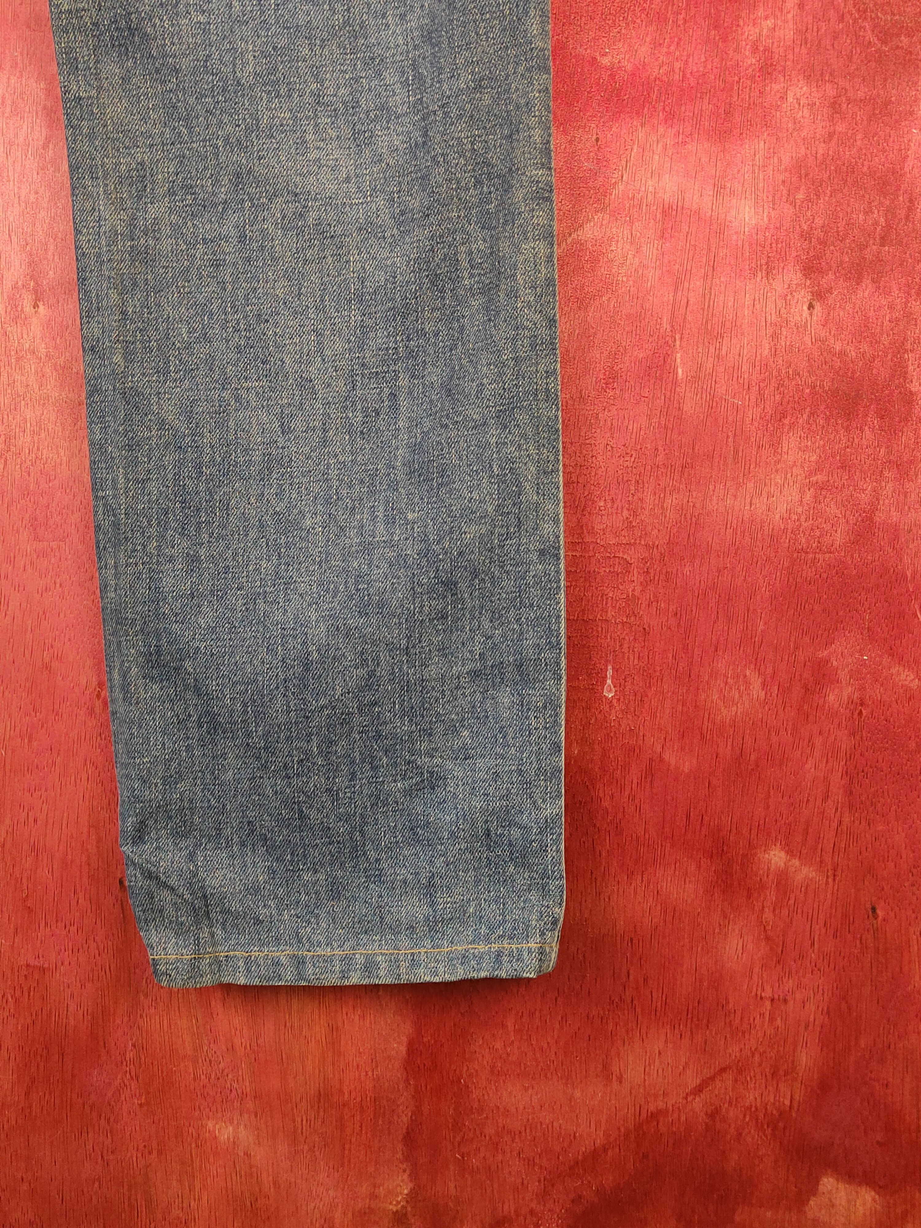 Edwin Something-Edwin Blue Faded Distressed Ripped Jeans #S2250 Size US 32 / EU 48 - 12 Thumbnail