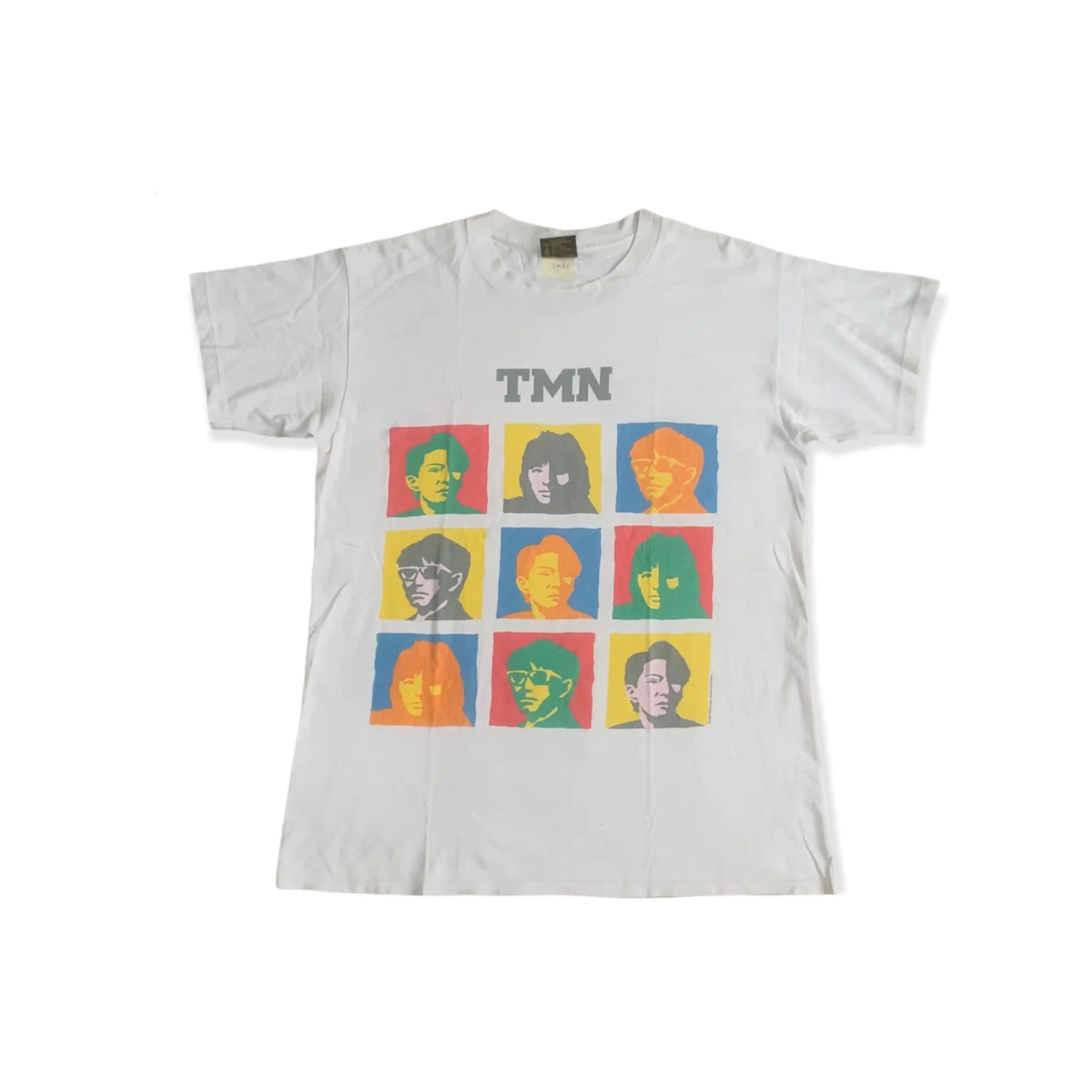 image of Band Tees x Rock Band Vintage Tm Network Japanes Rock Band Tshirt in White, Men's (Size Large)