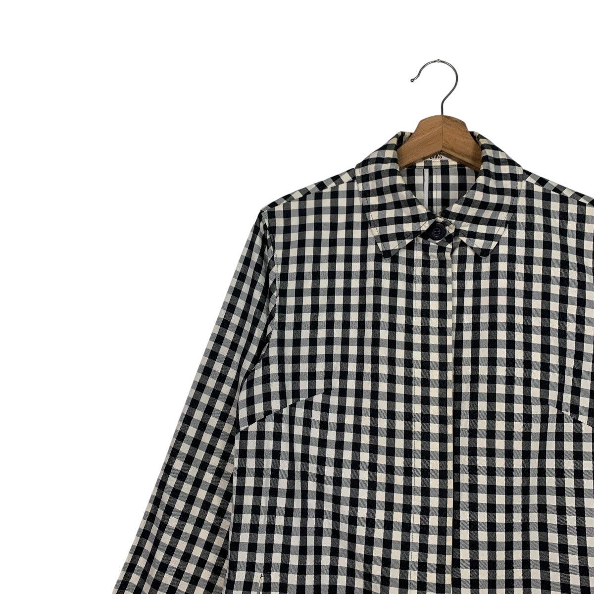 DAKS Vintage 90’s DAKS LONDON Black White Check Jacket #2599-C117 Size M / US 6-8 / IT 42-44 - 6 Thumbnail