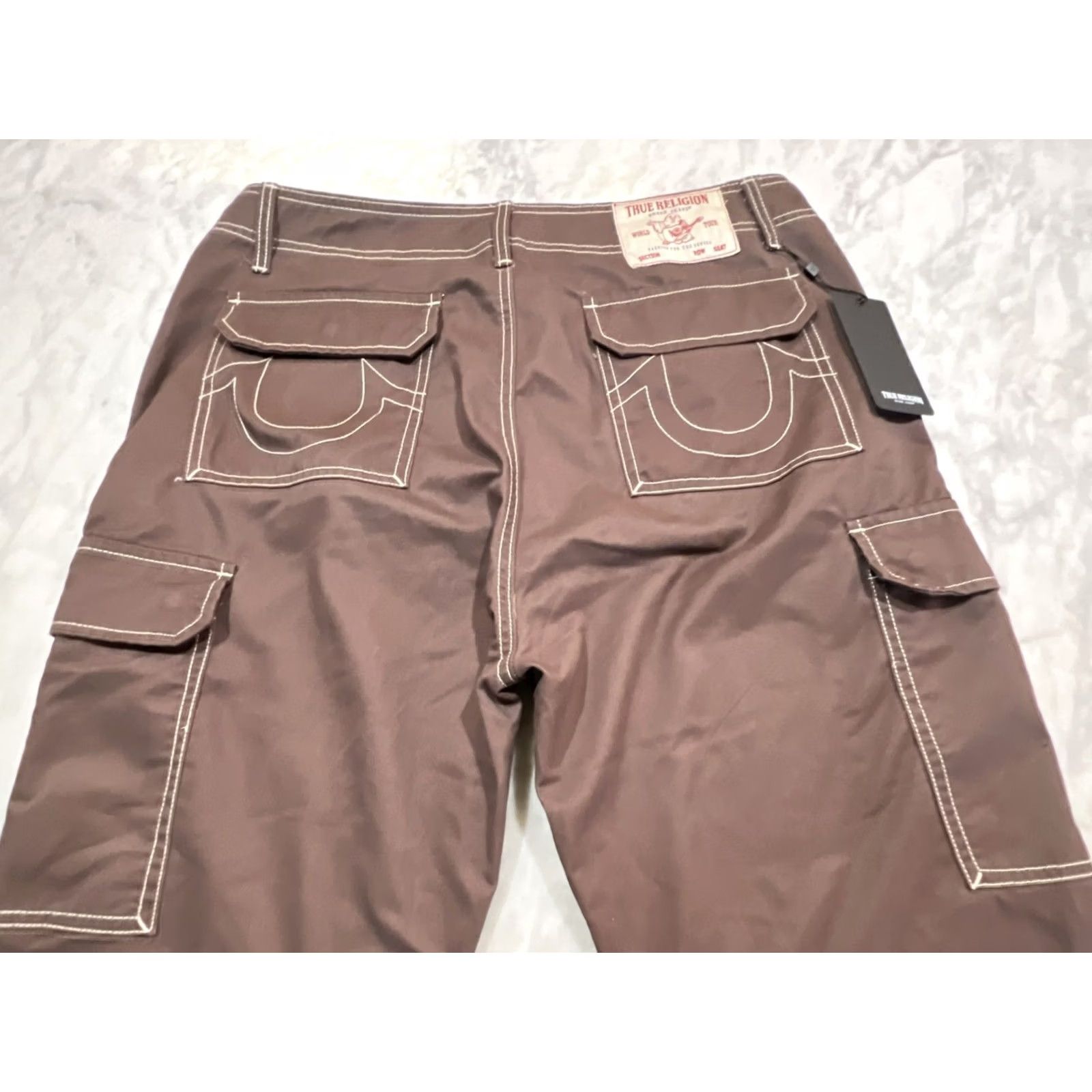 True Religion True Religion Cargo Pants Men's Bracken Brown Size 34 Workwear Style 108335 NWT Size US 34 / EU 50 - 5 Thumbnail