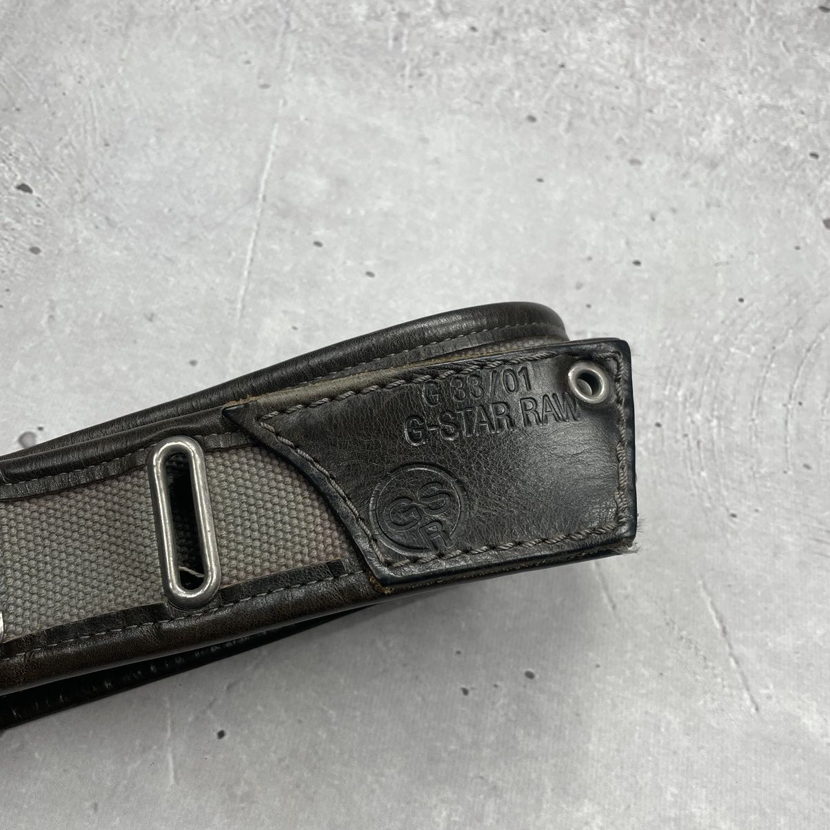 G-Star × Japanese Brand × Vintage Vintage avantgarde G-star RAW leather belt y2k Size ONE SIZE - 11 Thumbnail