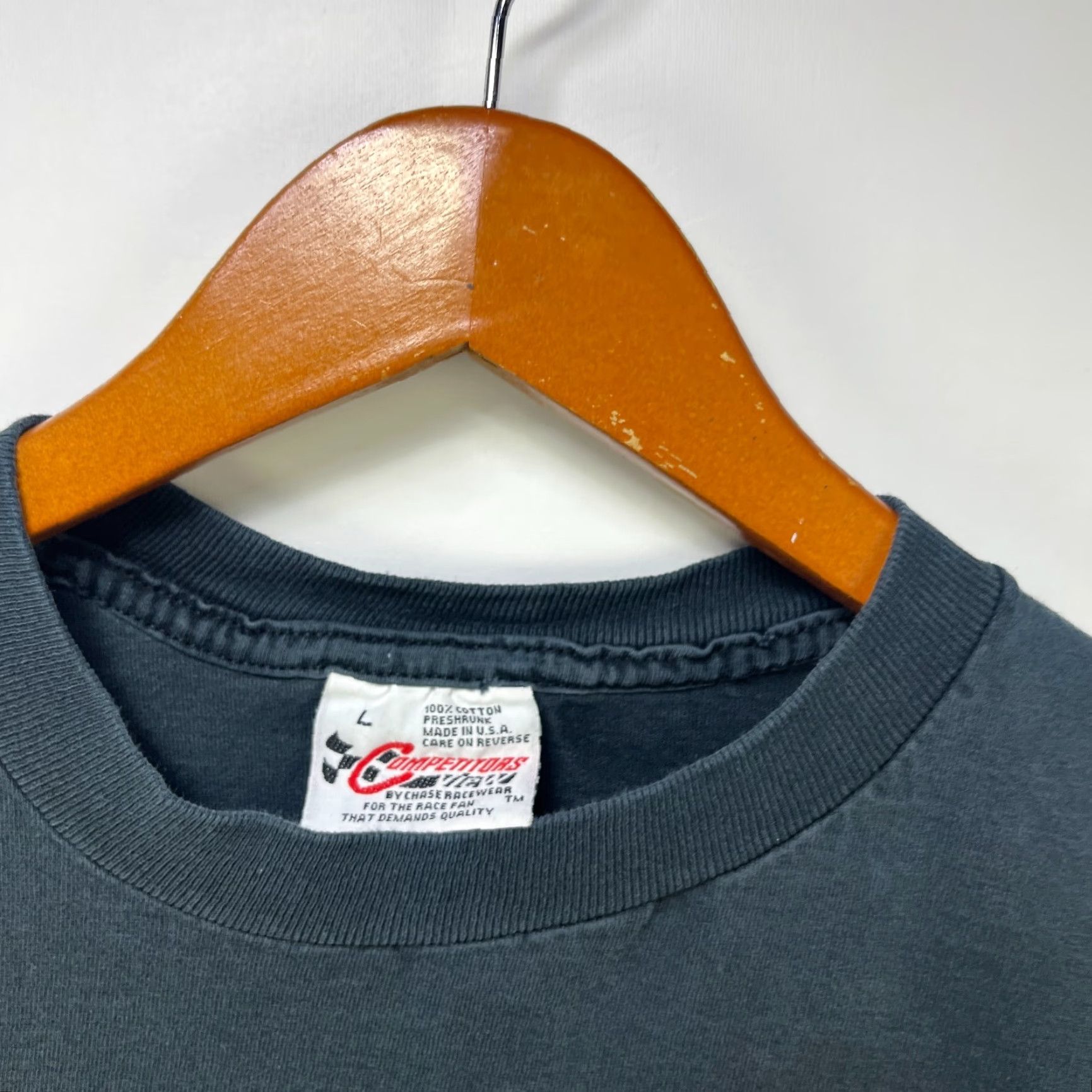 NASCAR VINTAGE NASCAR Dale Earnhardt Sun Faded T-Shirt Large Black 90s Mens Shirt Size US L / EU 52-54 / 3 - 4 Thumbnail