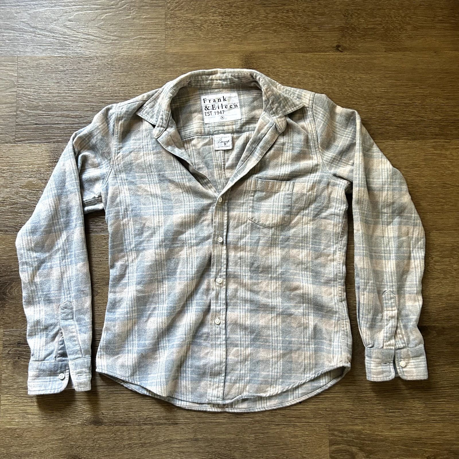 Frank & Eileen Neutral Plaid Frank & Eileen Button Down Shirt Size US S / EU 44-46 / 1 - 1 Thumbnail